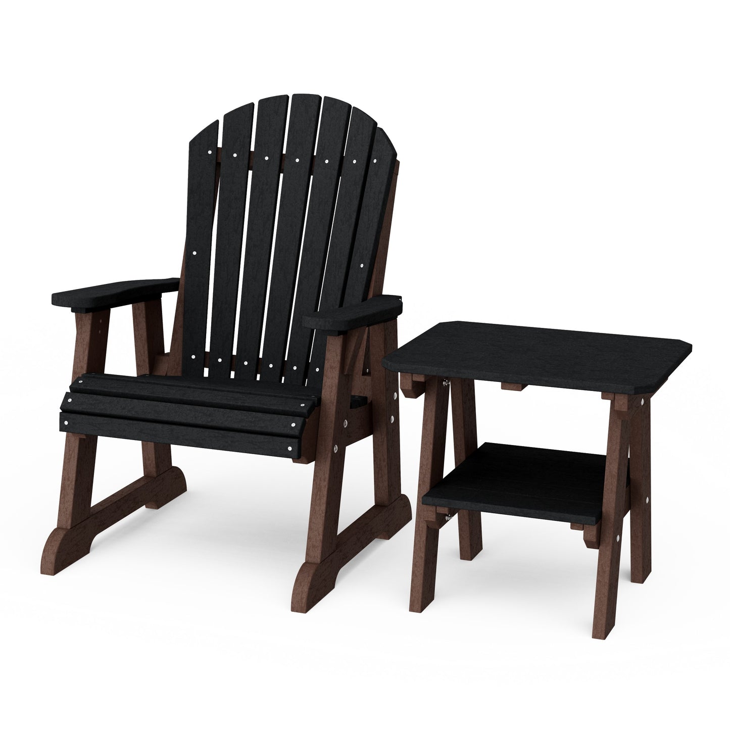 Heritage Casual Porch Adirondack Chair with Side Table