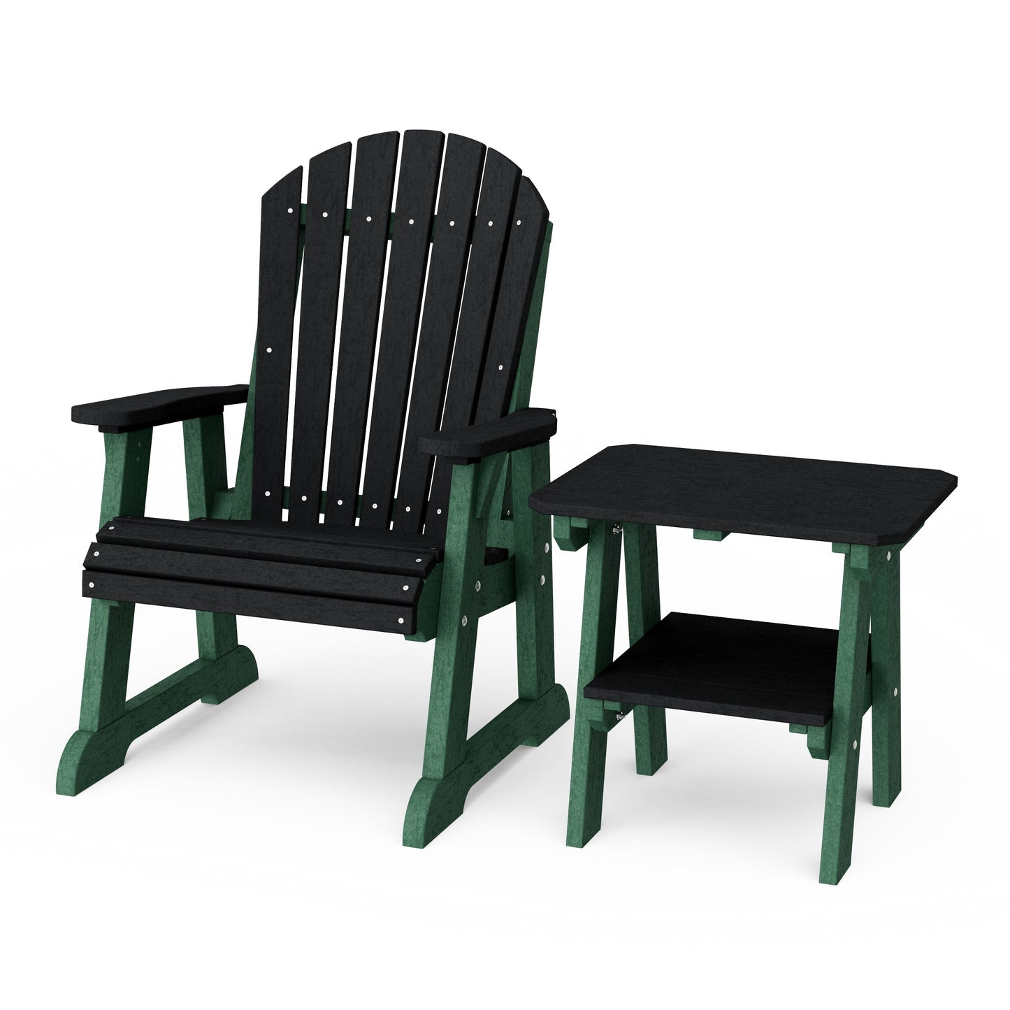 Heritage Casual Porch Adirondack Chair with Side Table