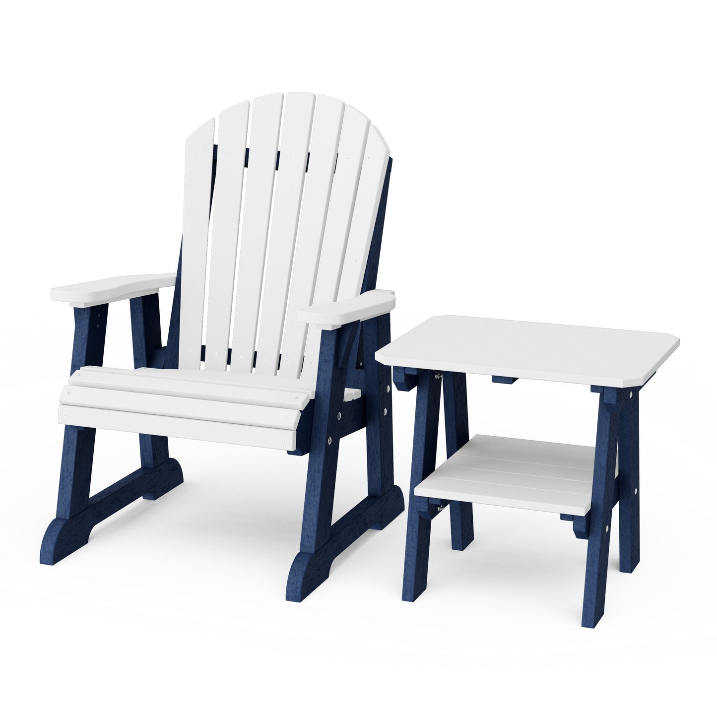 Heritage Casual Porch Adirondack Chair with Side Table