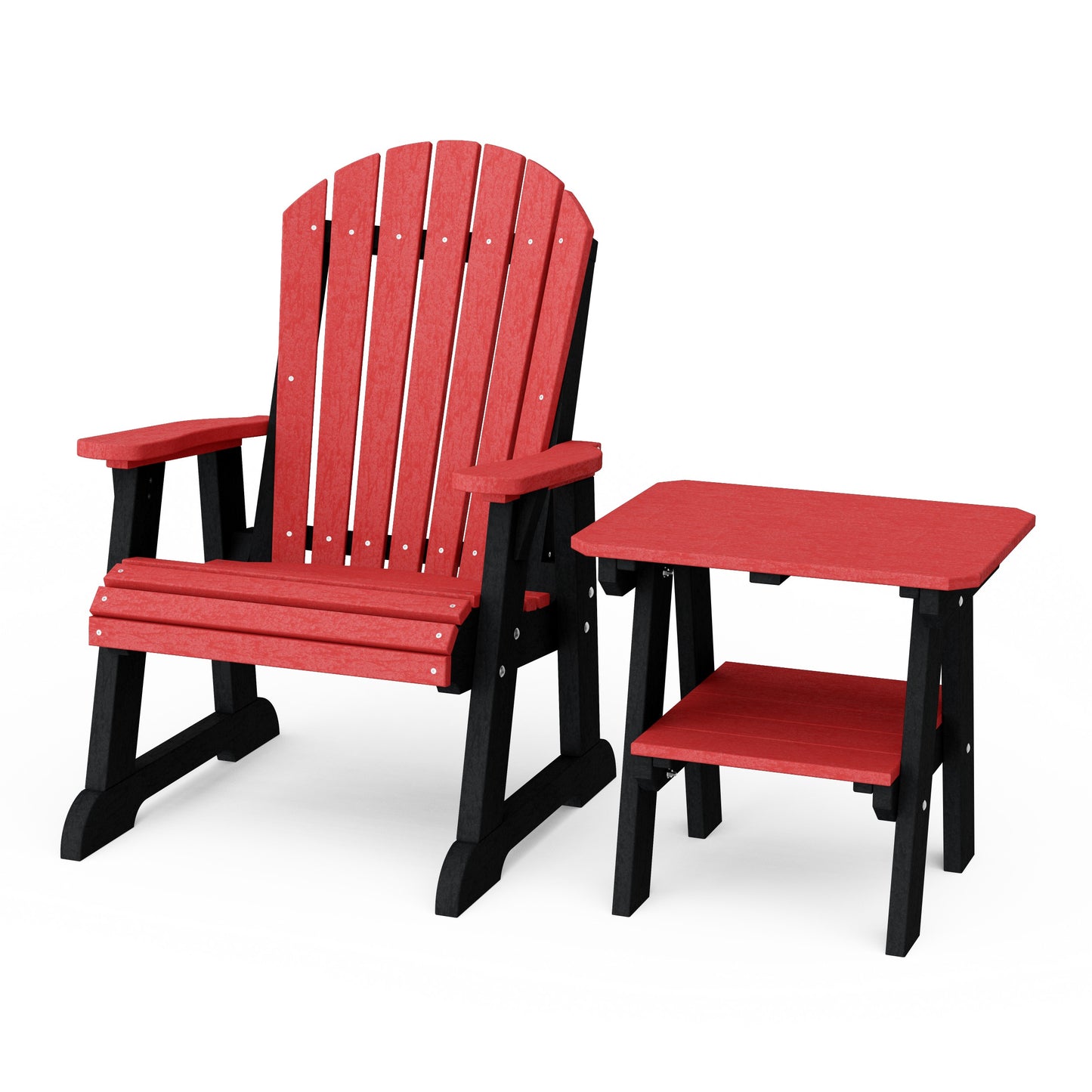 Heritage Casual Porch Adirondack Chair with Side Table