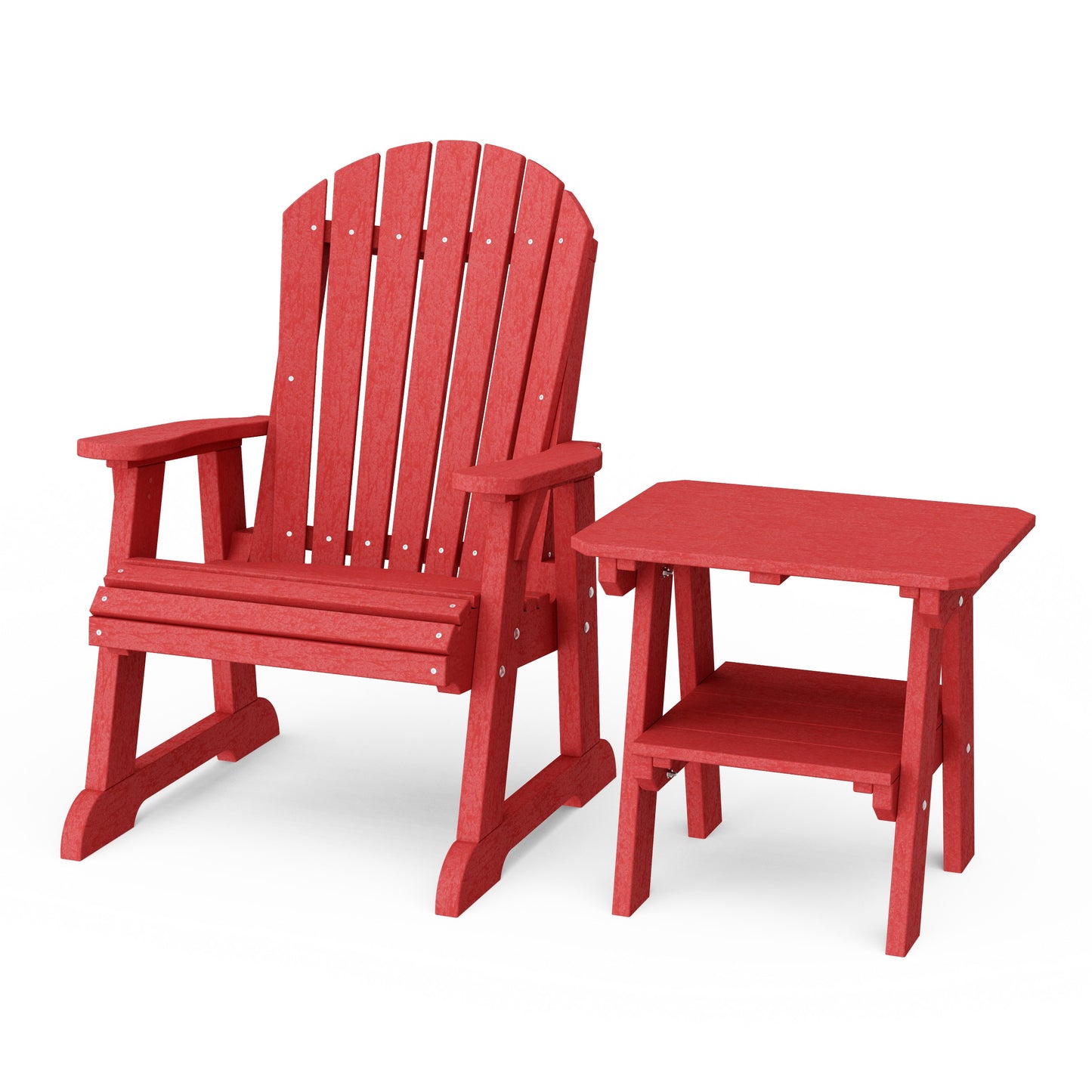 Heritage Casual Porch Adirondack Chair with Side Table