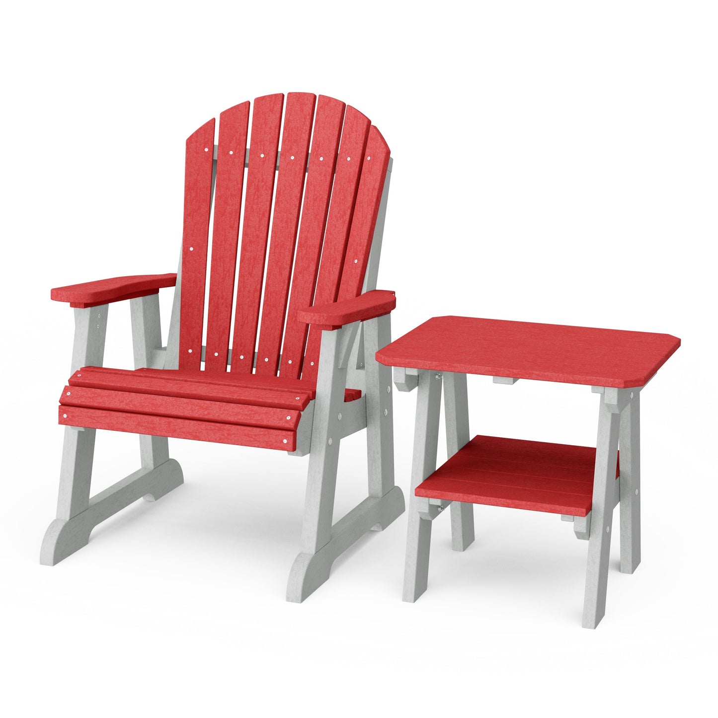 Heritage Casual Porch Adirondack Chair with Side Table