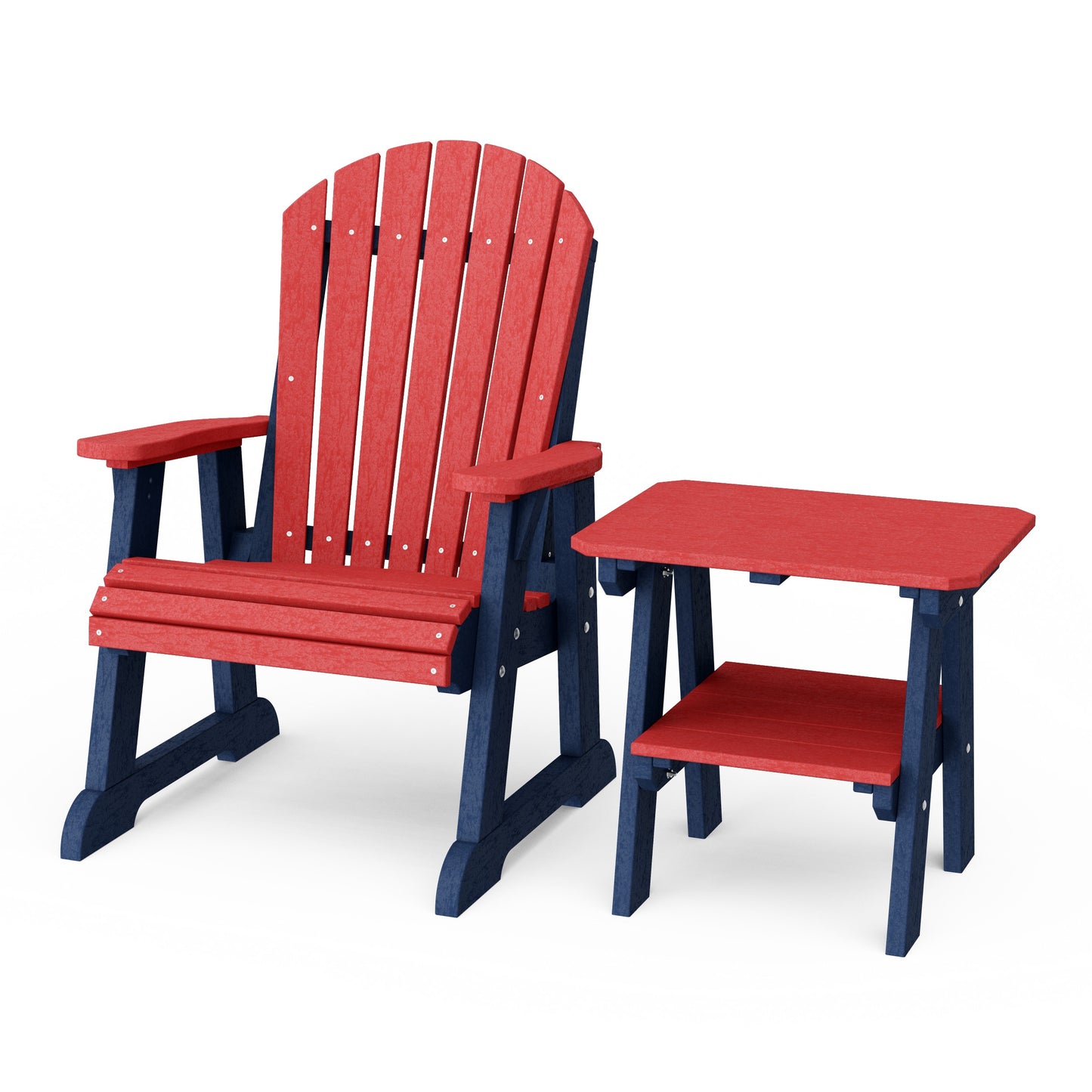 Heritage Casual Porch Adirondack Chair with Side Table
