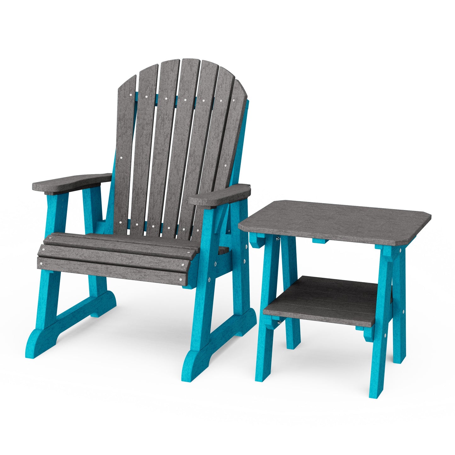 Heritage Casual Porch Adirondack Chair with Side Table