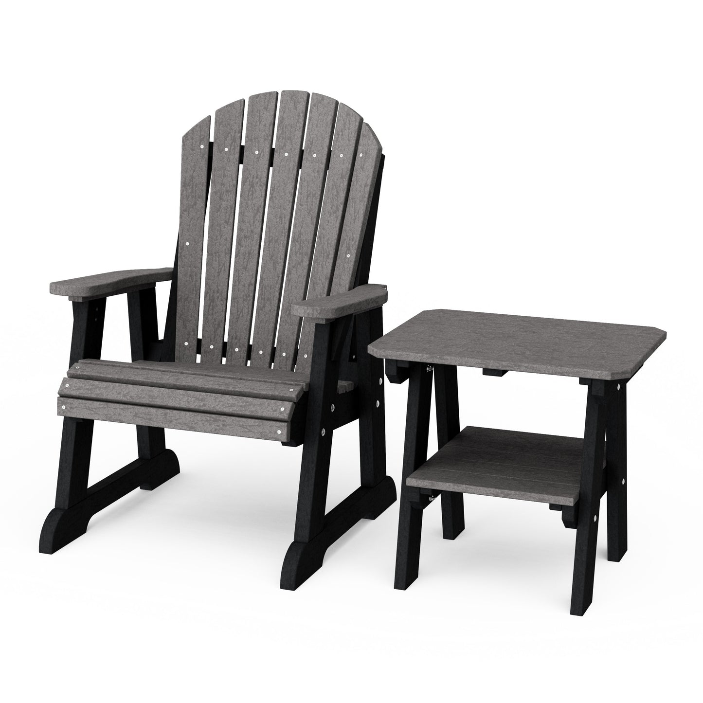 Heritage Casual Porch Adirondack Chair with Side Table
