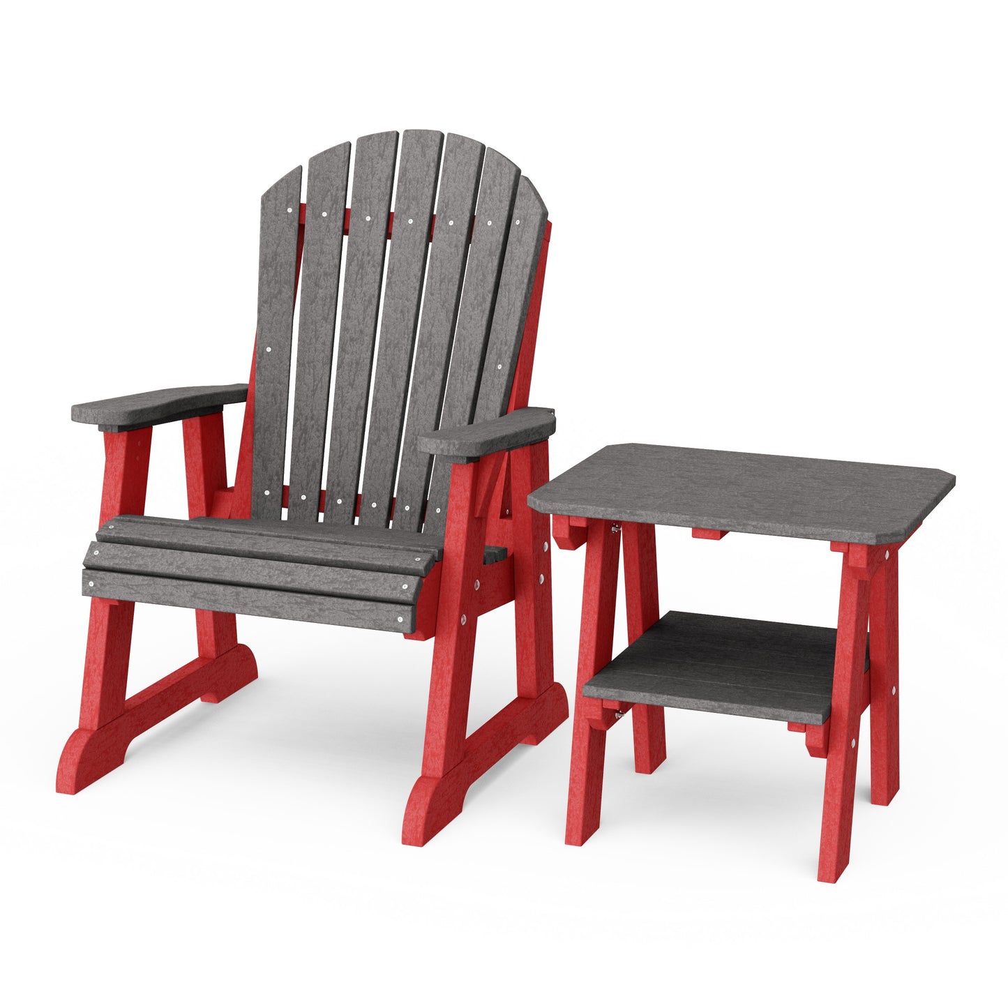 Heritage Casual Porch Adirondack Chair with Side Table