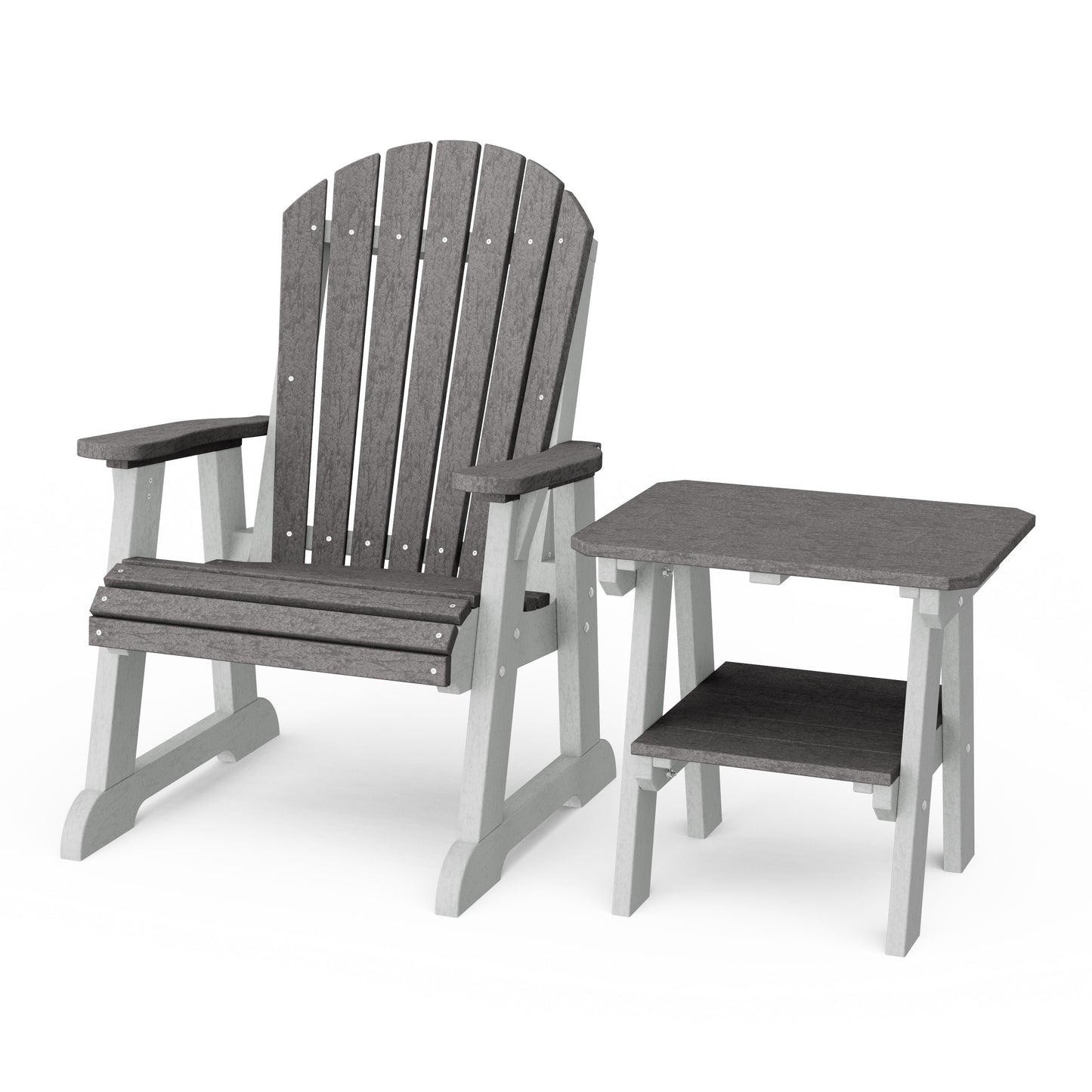 Heritage Casual Porch Adirondack Chair with Side Table