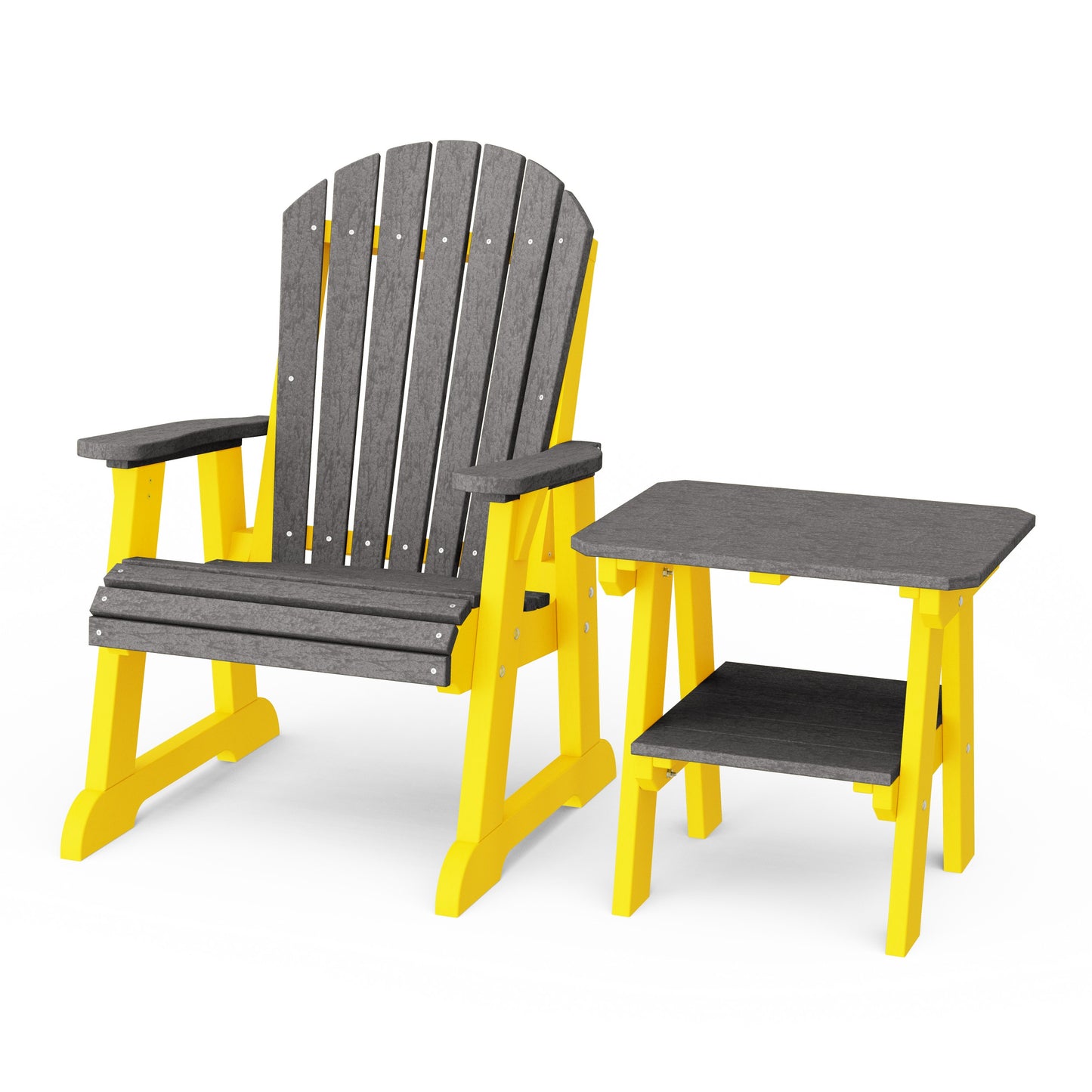 Heritage Casual Porch Adirondack Chair with Side Table