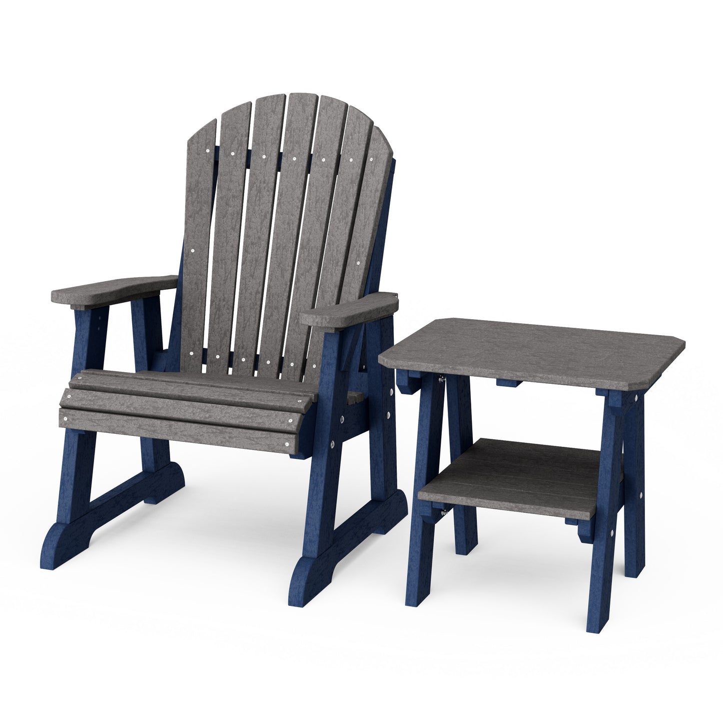Heritage Casual Porch Adirondack Chair with Side Table