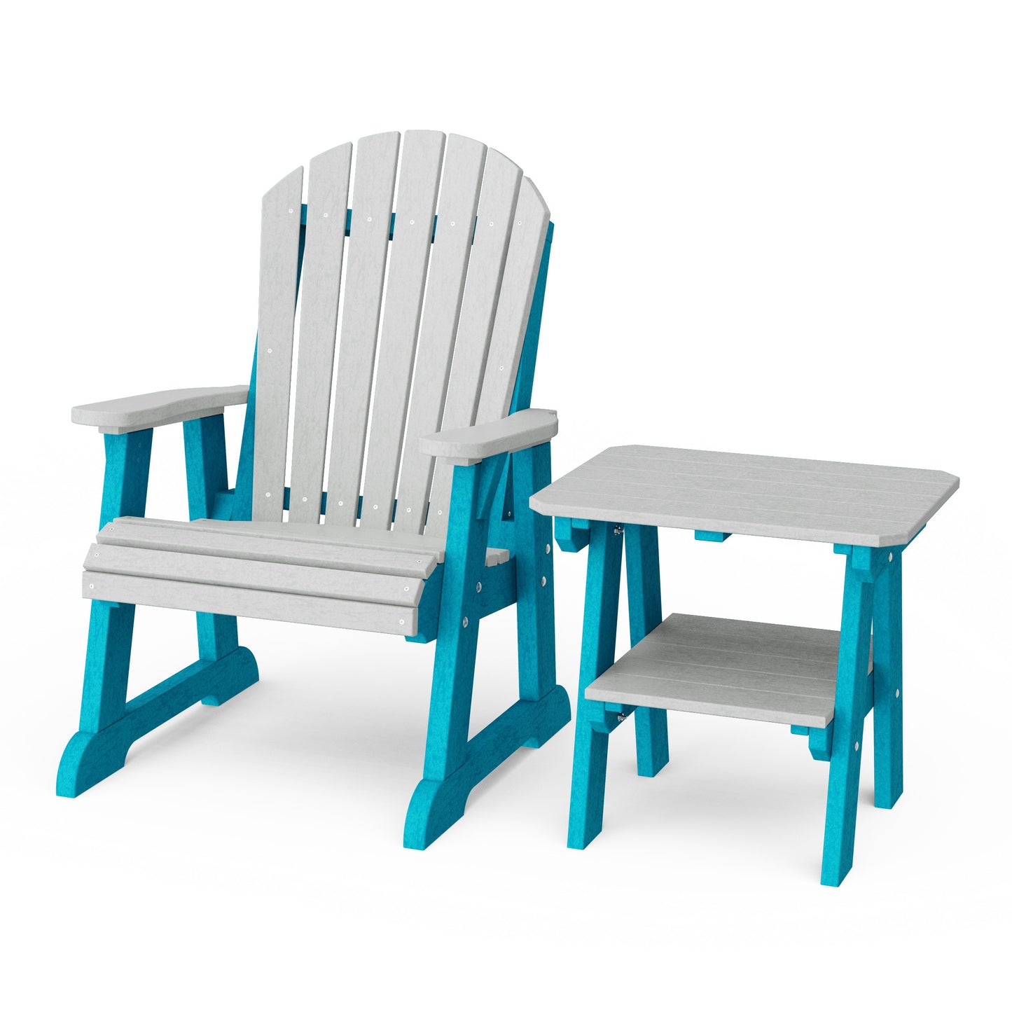 Heritage Casual Porch Adirondack Chair with Side Table