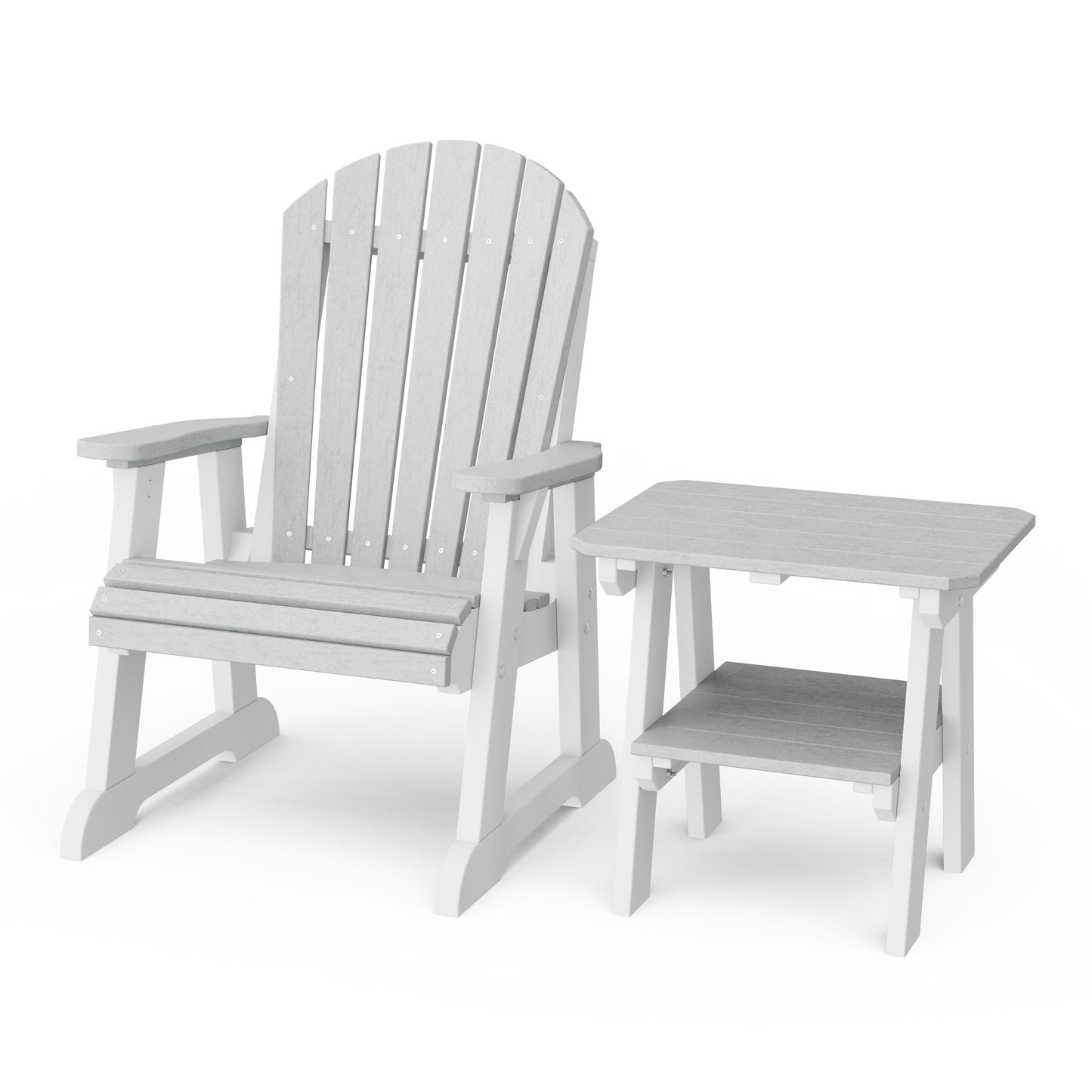 Heritage Casual Porch Adirondack Chair with Side Table