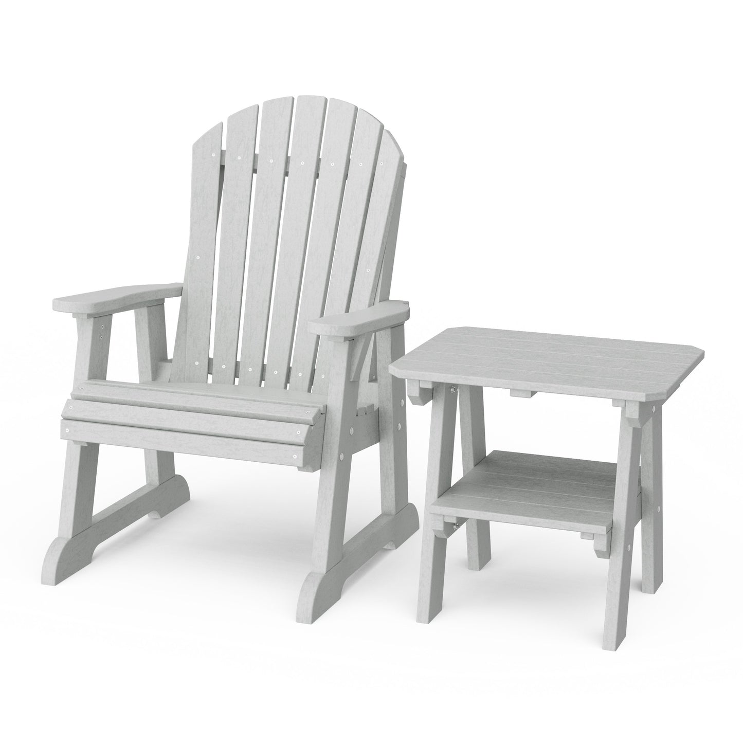 Heritage Casual Porch Adirondack Chair with Side Table