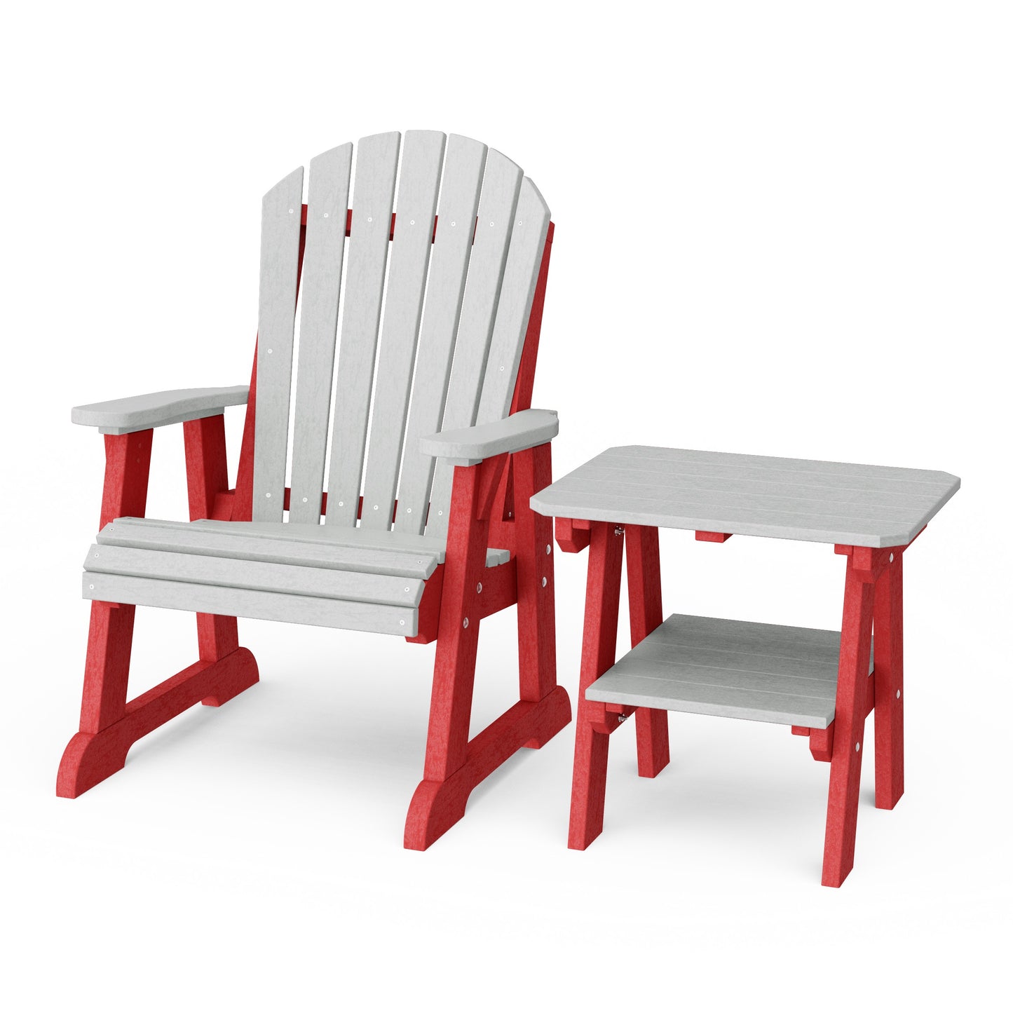 Heritage Casual Porch Adirondack Chair with Side Table