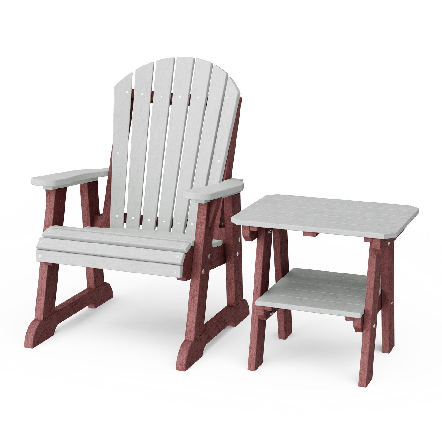 Heritage Casual Porch Adirondack Chair with Side Table