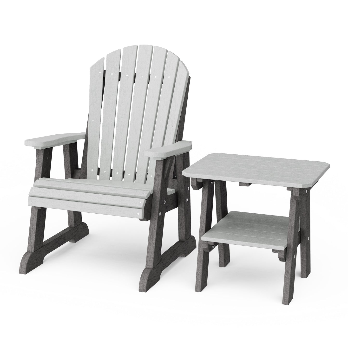 Heritage Casual Porch Adirondack Chair with Side Table