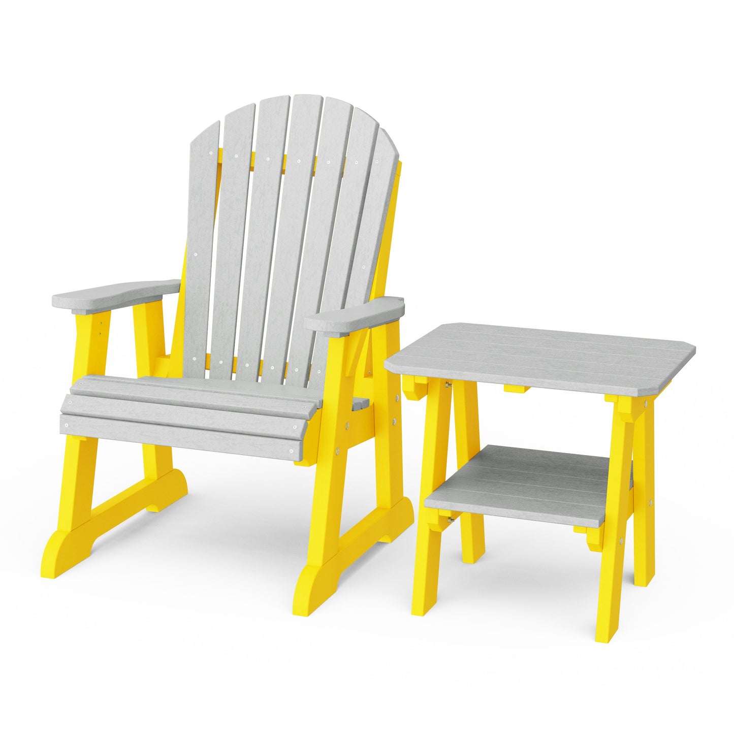Heritage Casual Porch Adirondack Chair with Side Table
