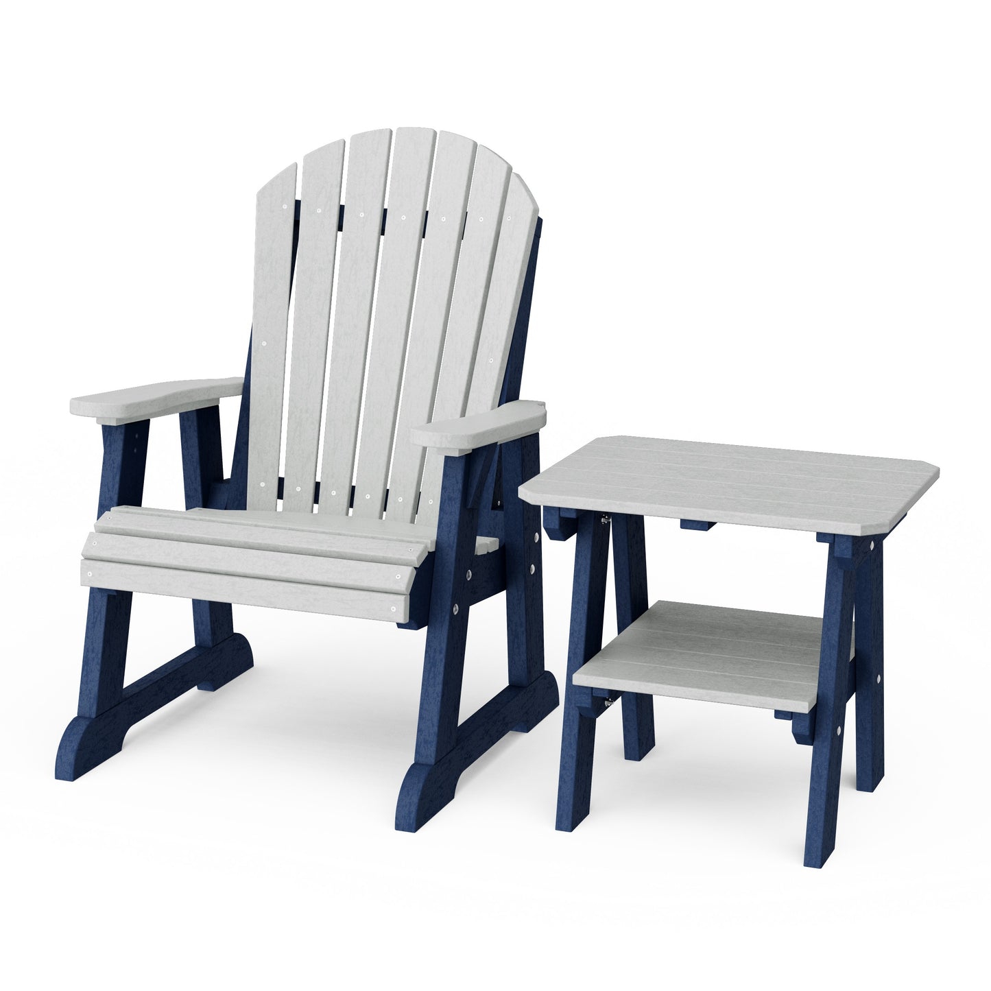 Heritage Casual Porch Adirondack Chair with Side Table