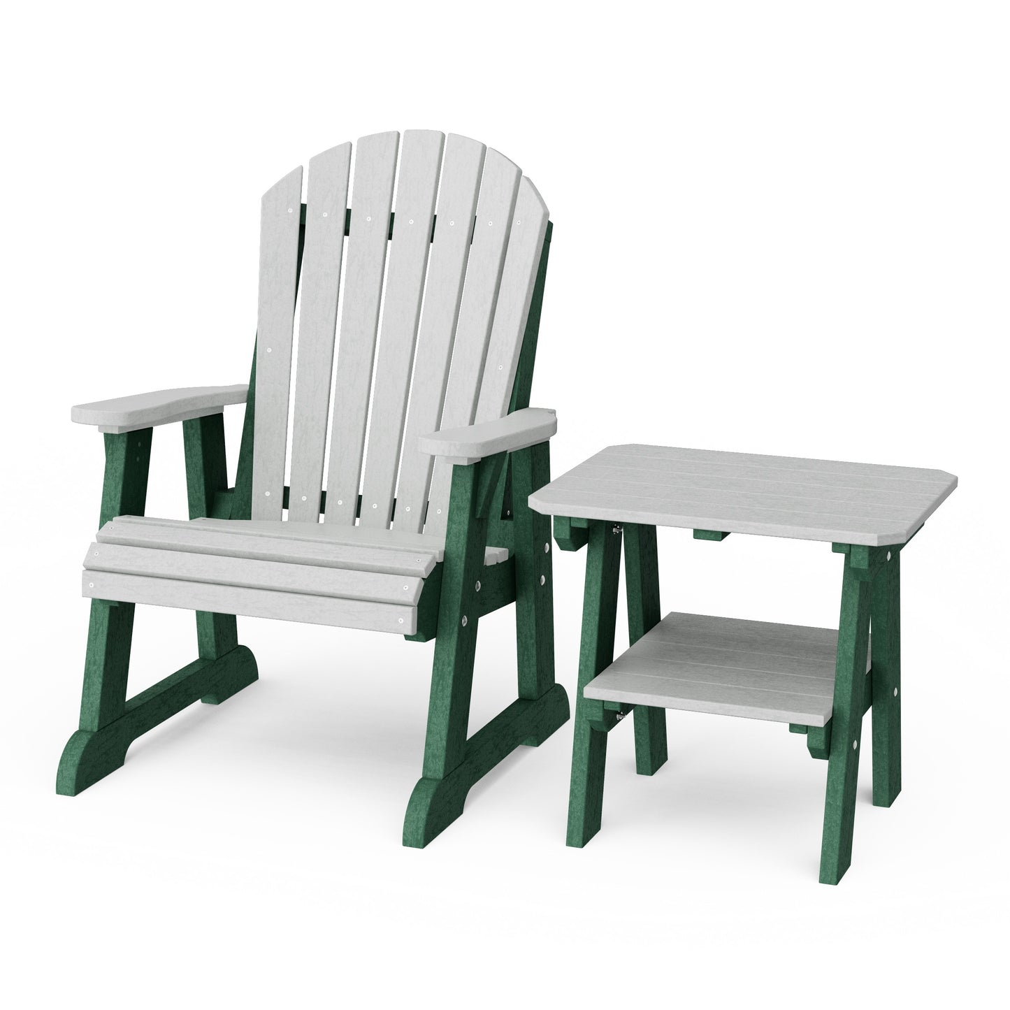 Heritage Casual Porch Adirondack Chair with Side Table