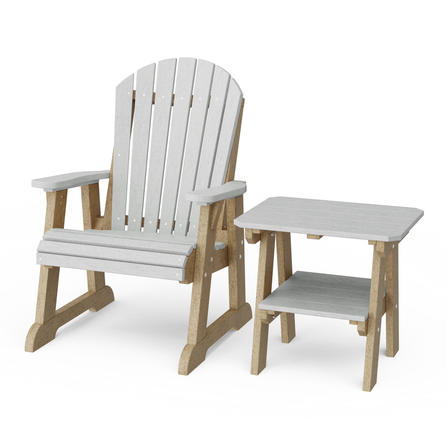 Heritage Casual Porch Adirondack Chair with Side Table