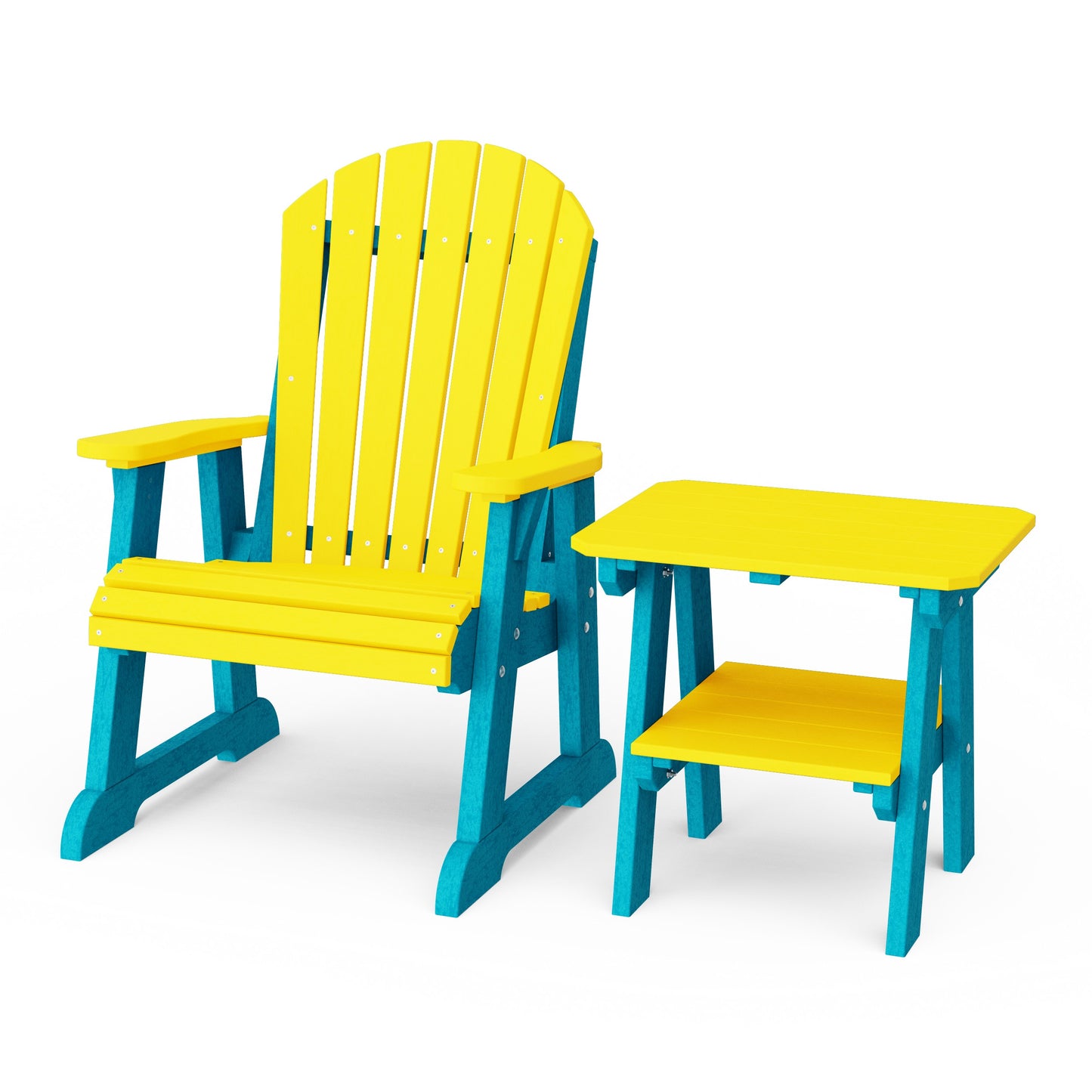 Heritage Casual Porch Adirondack Chair with Side Table