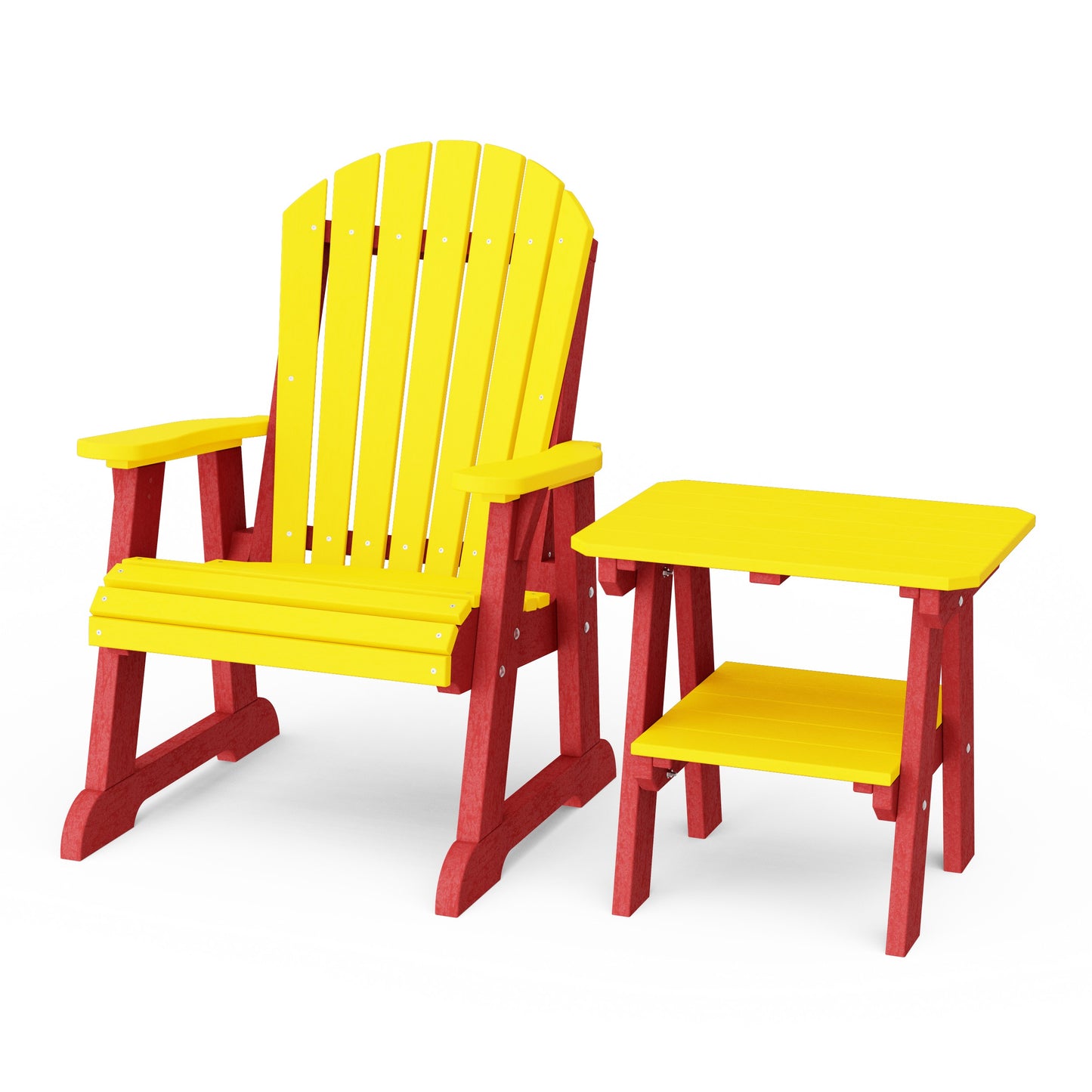 Heritage Casual Porch Adirondack Chair with Side Table