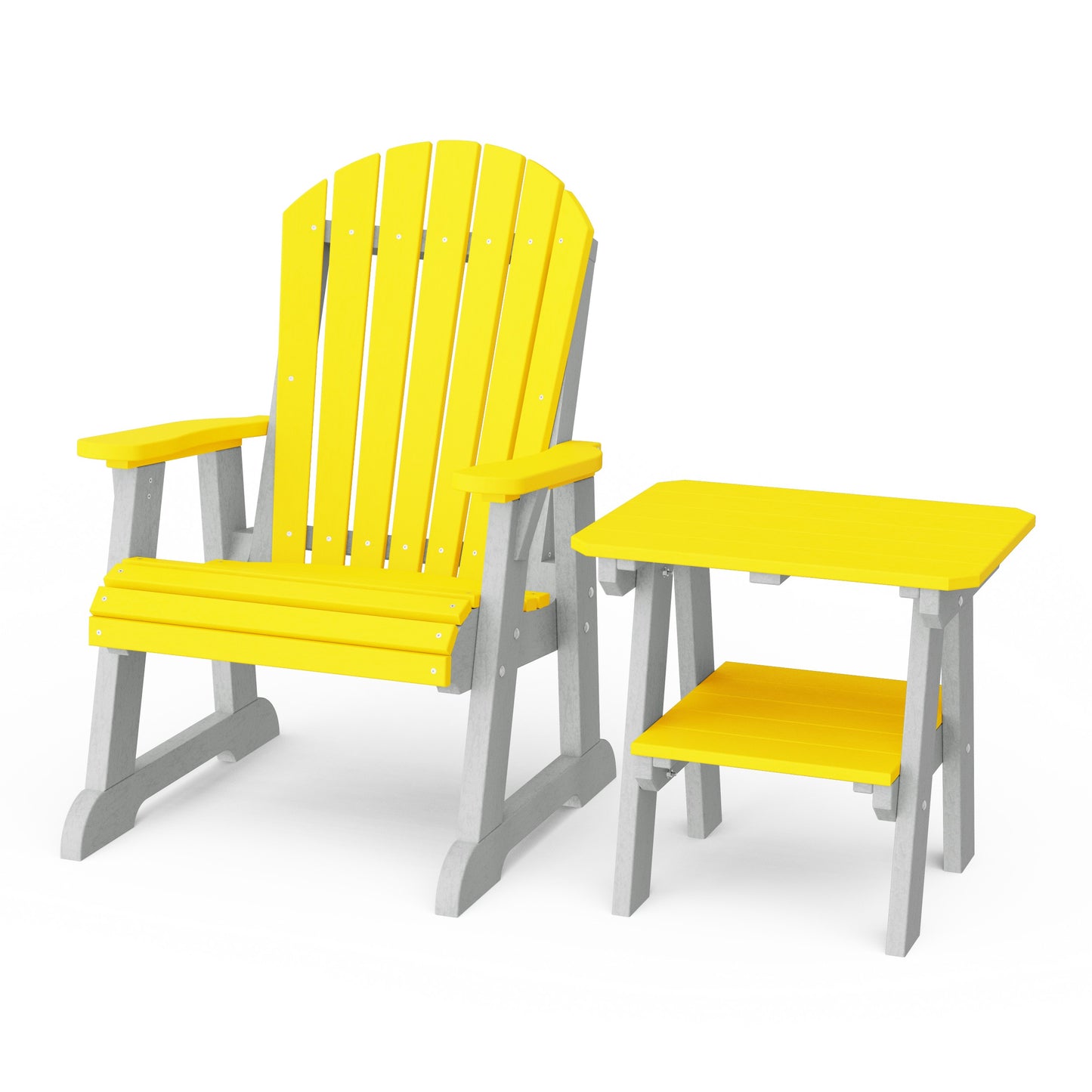 Heritage Casual Porch Adirondack Chair with Side Table
