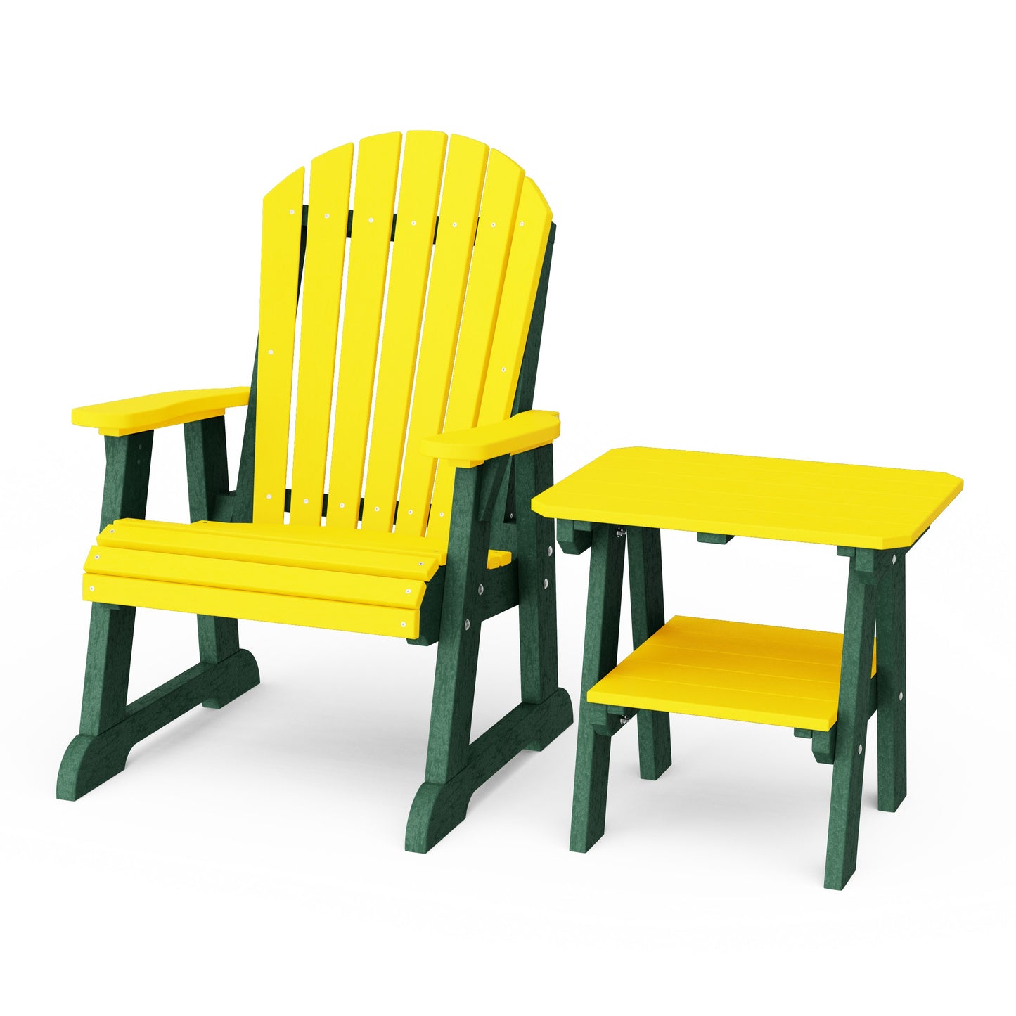Heritage Casual Porch Adirondack Chair with Side Table