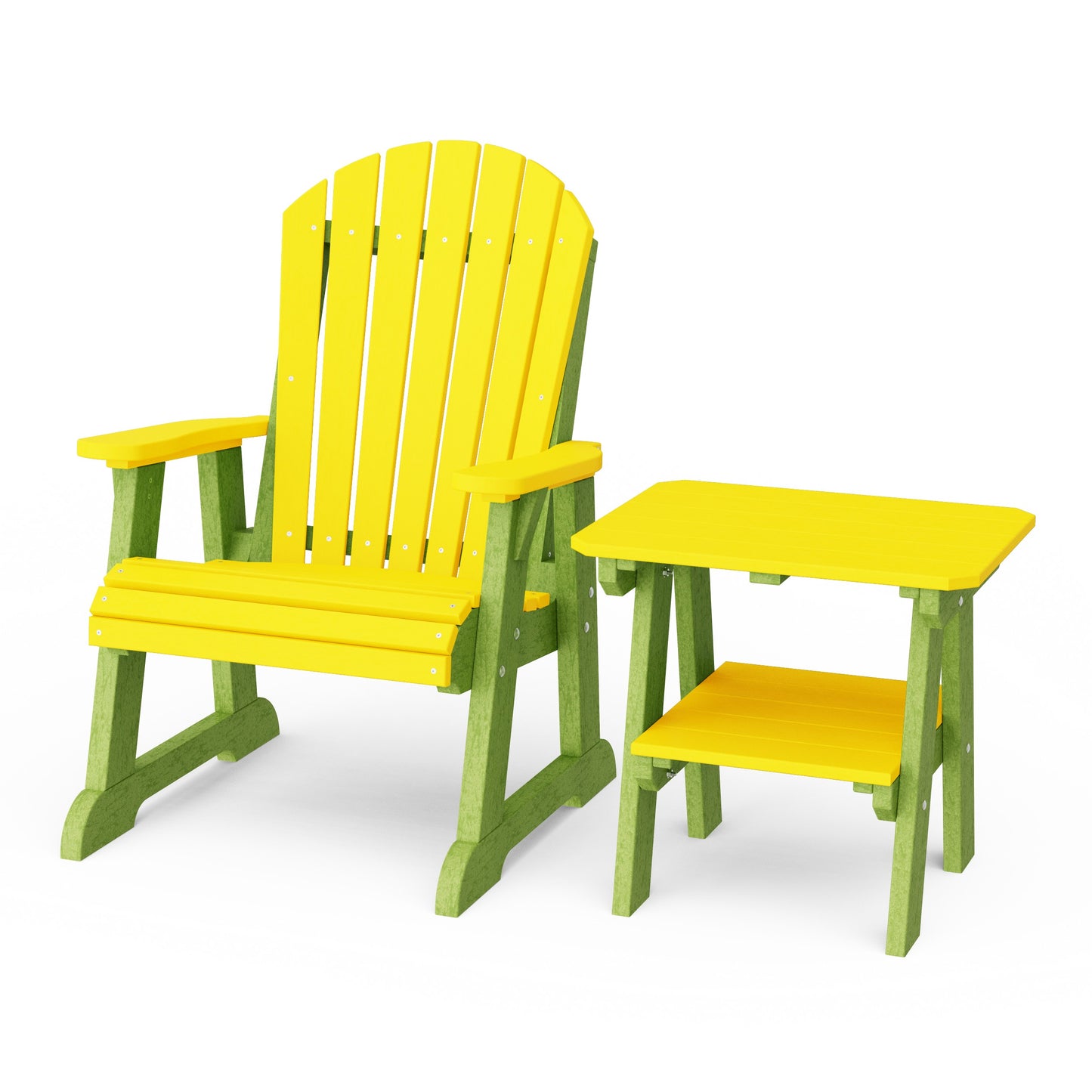 Heritage Casual Porch Adirondack Chair with Side Table