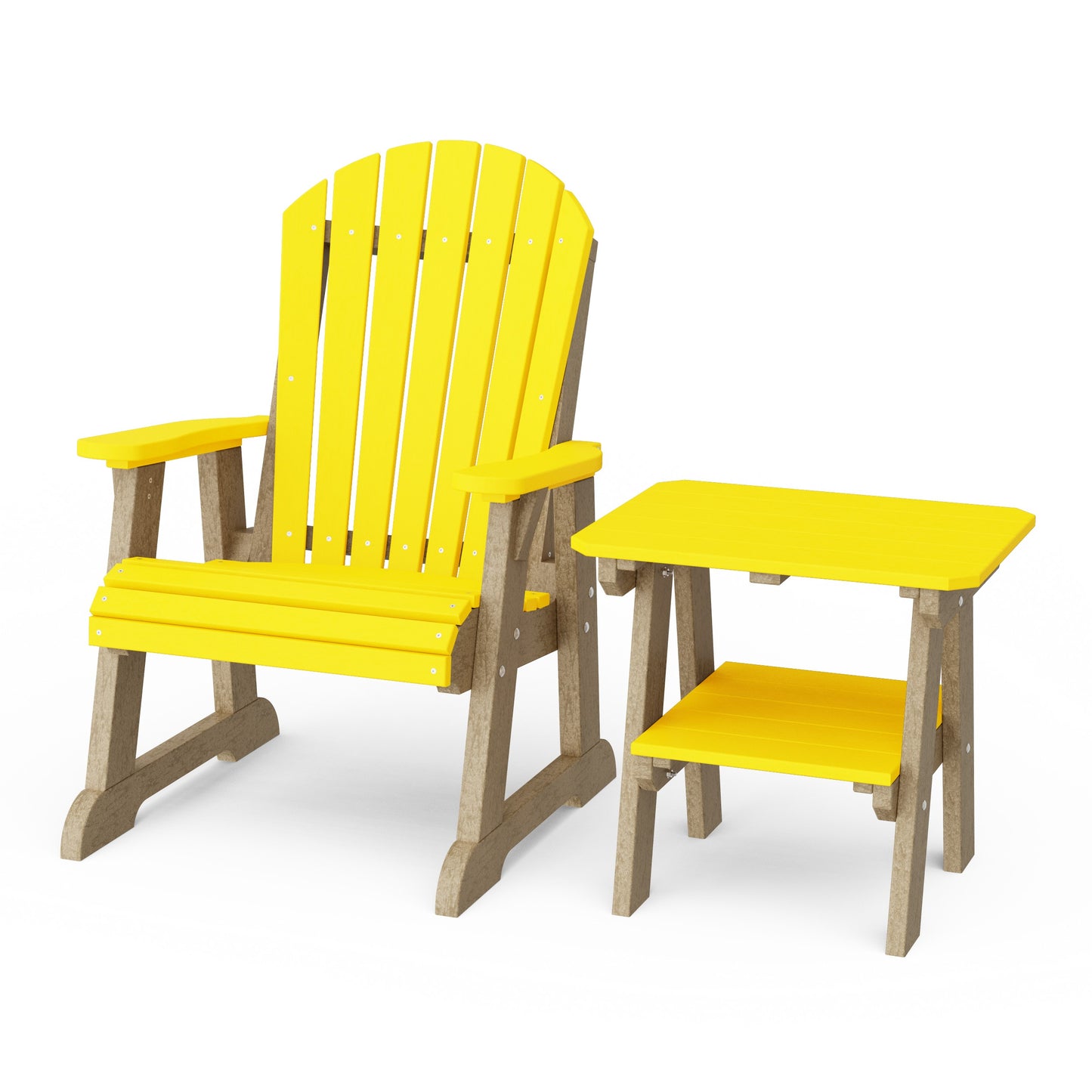 Heritage Casual Porch Adirondack Chair with Side Table