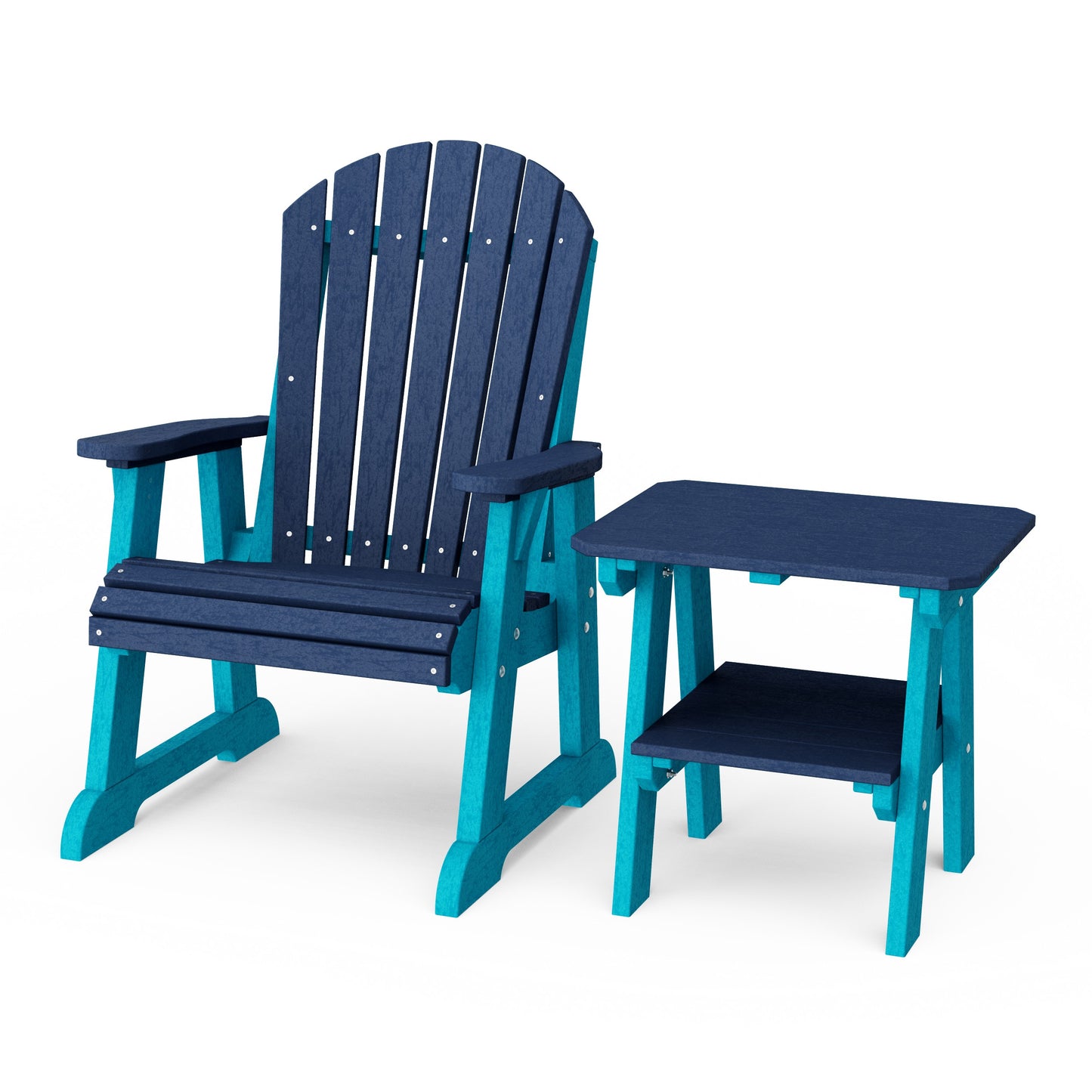 Heritage Casual Porch Adirondack Chair with Side Table