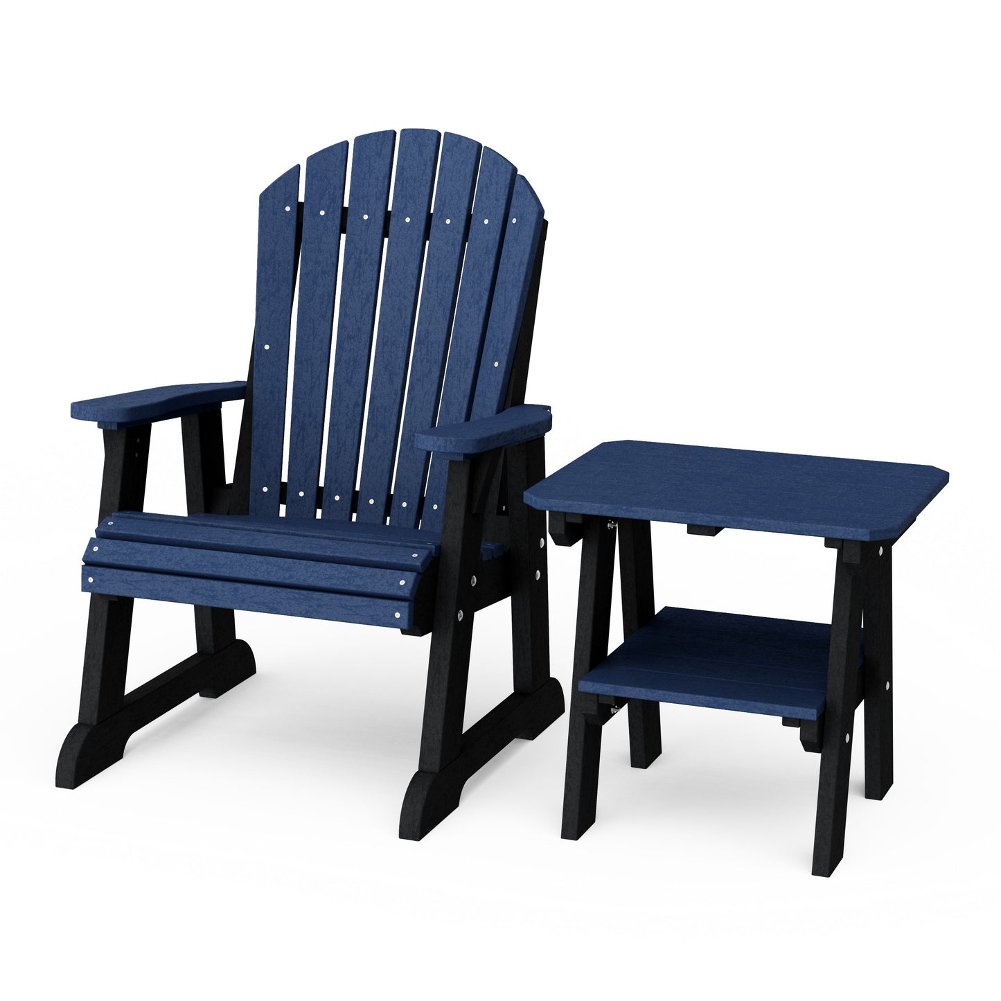 Heritage Casual Porch Adirondack Chair with Side Table