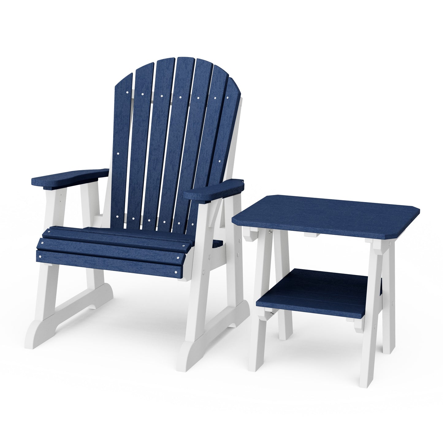 Heritage Casual Porch Adirondack Chair with Side Table