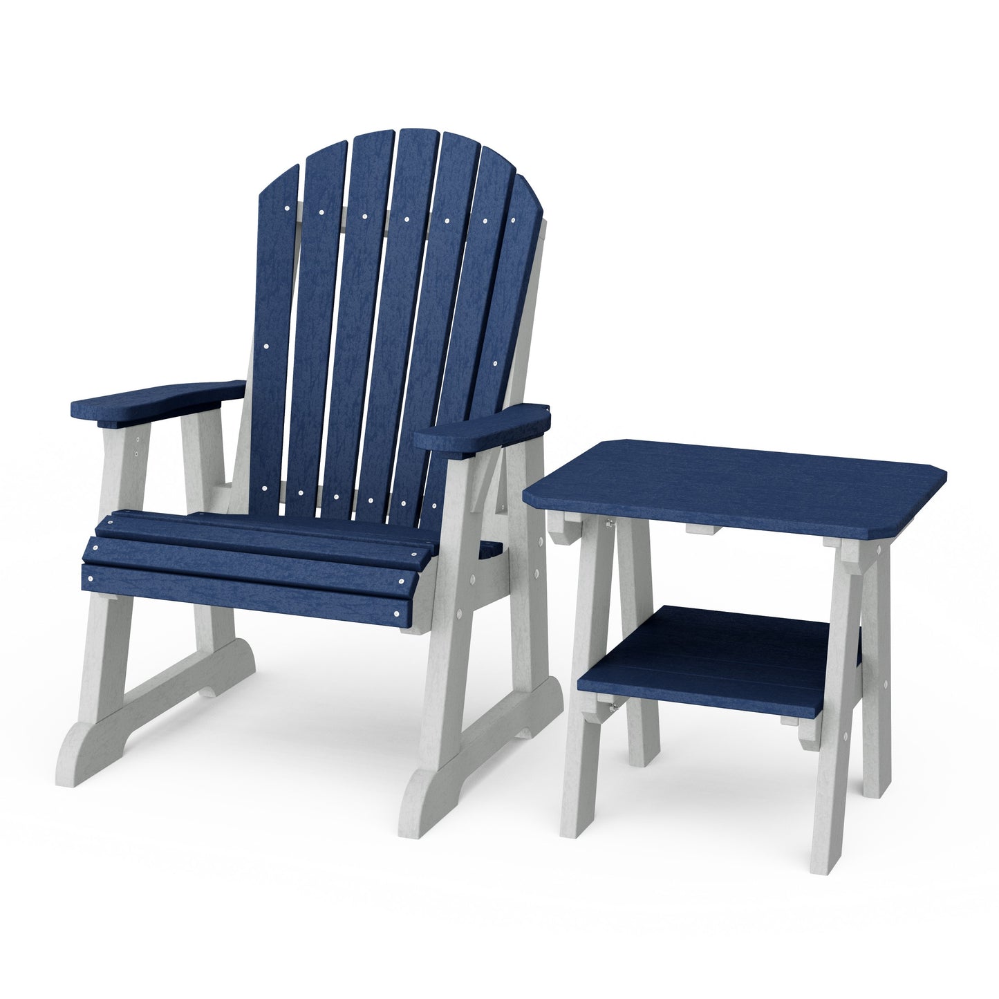Heritage Casual Porch Adirondack Chair with Side Table