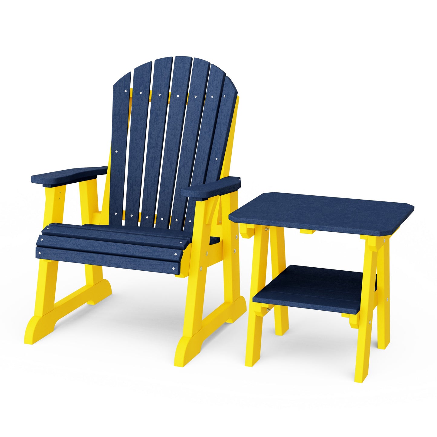 Heritage Casual Porch Adirondack Chair with Side Table