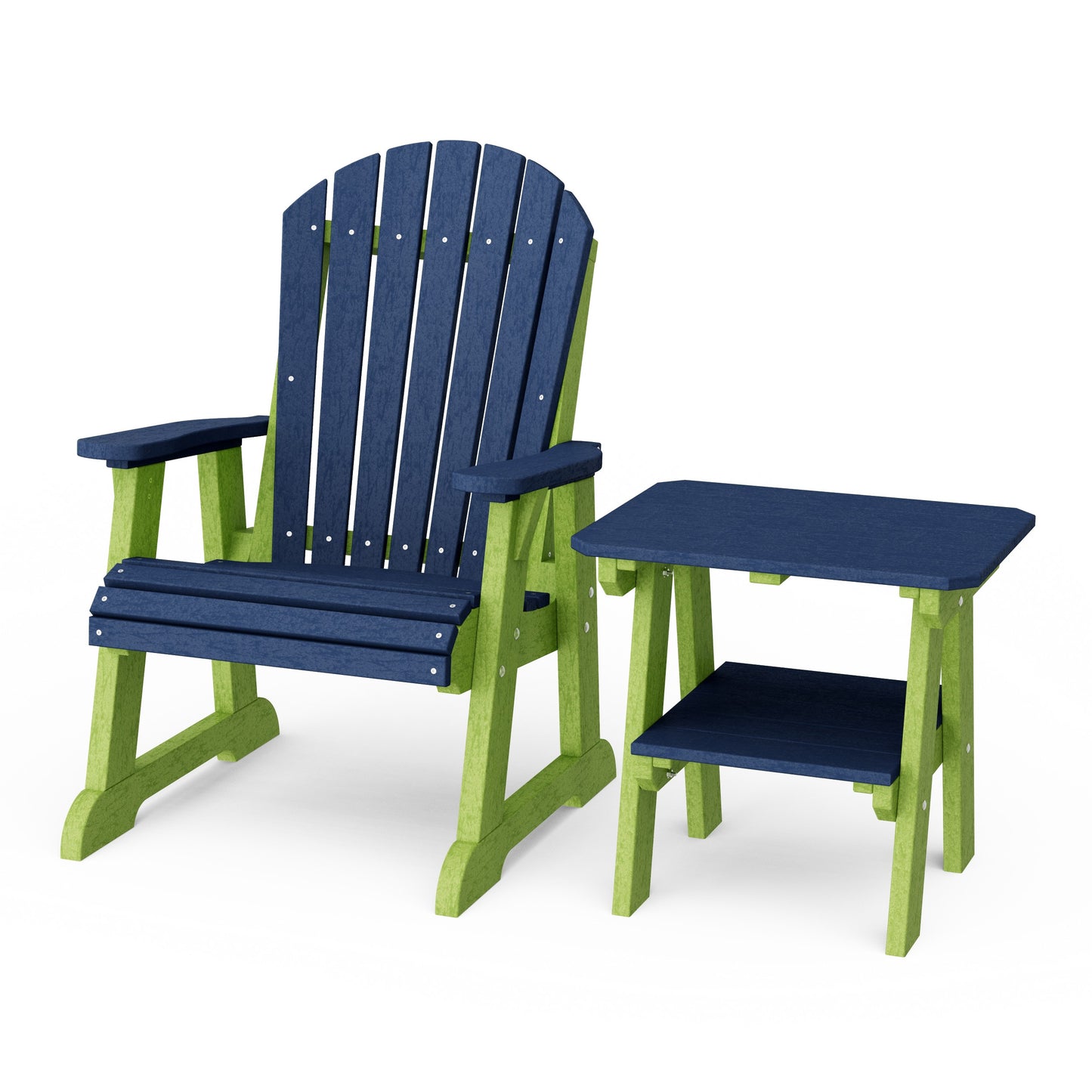 Heritage Casual Porch Adirondack Chair with Side Table