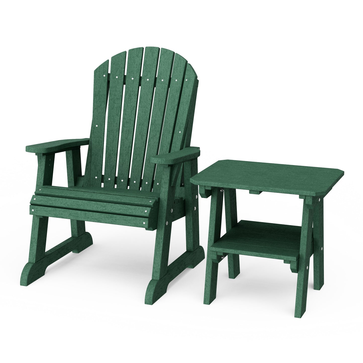 Heritage Casual Porch Adirondack Chair with Side Table