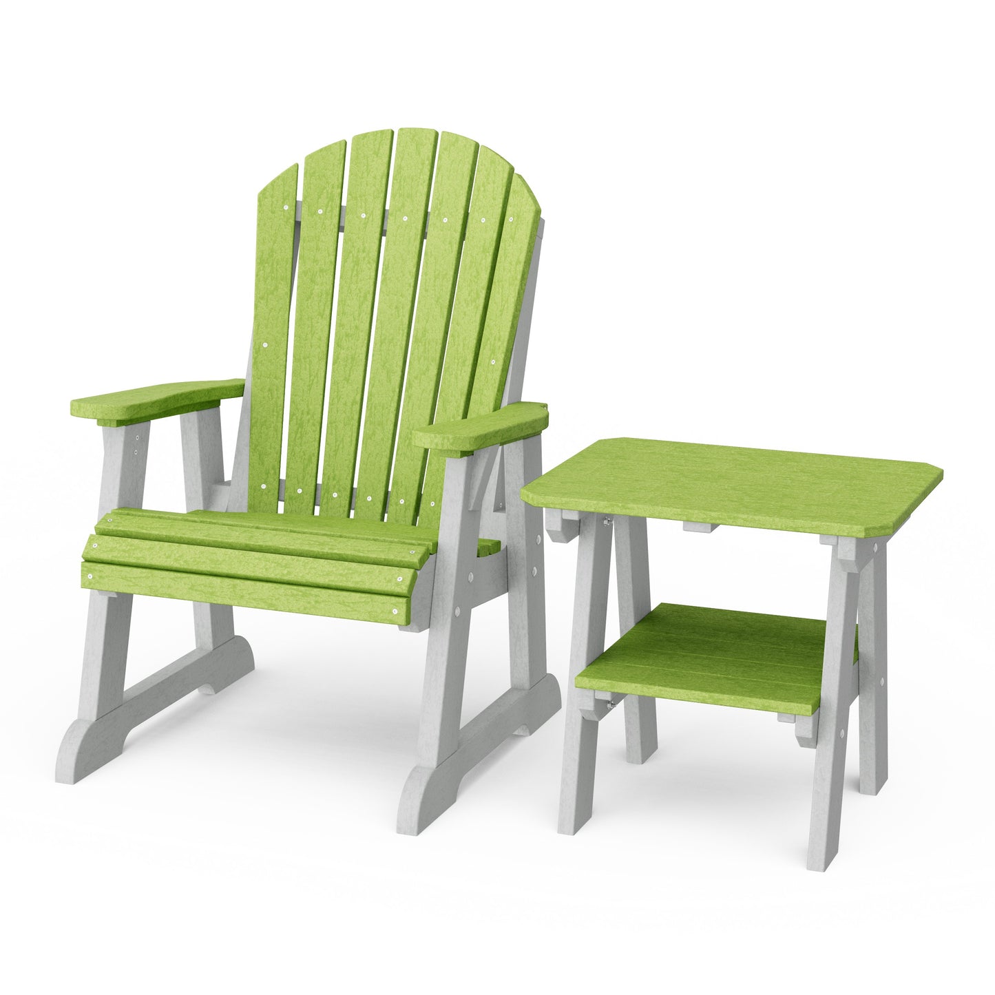 Heritage Casual Porch Adirondack Chair with Side Table