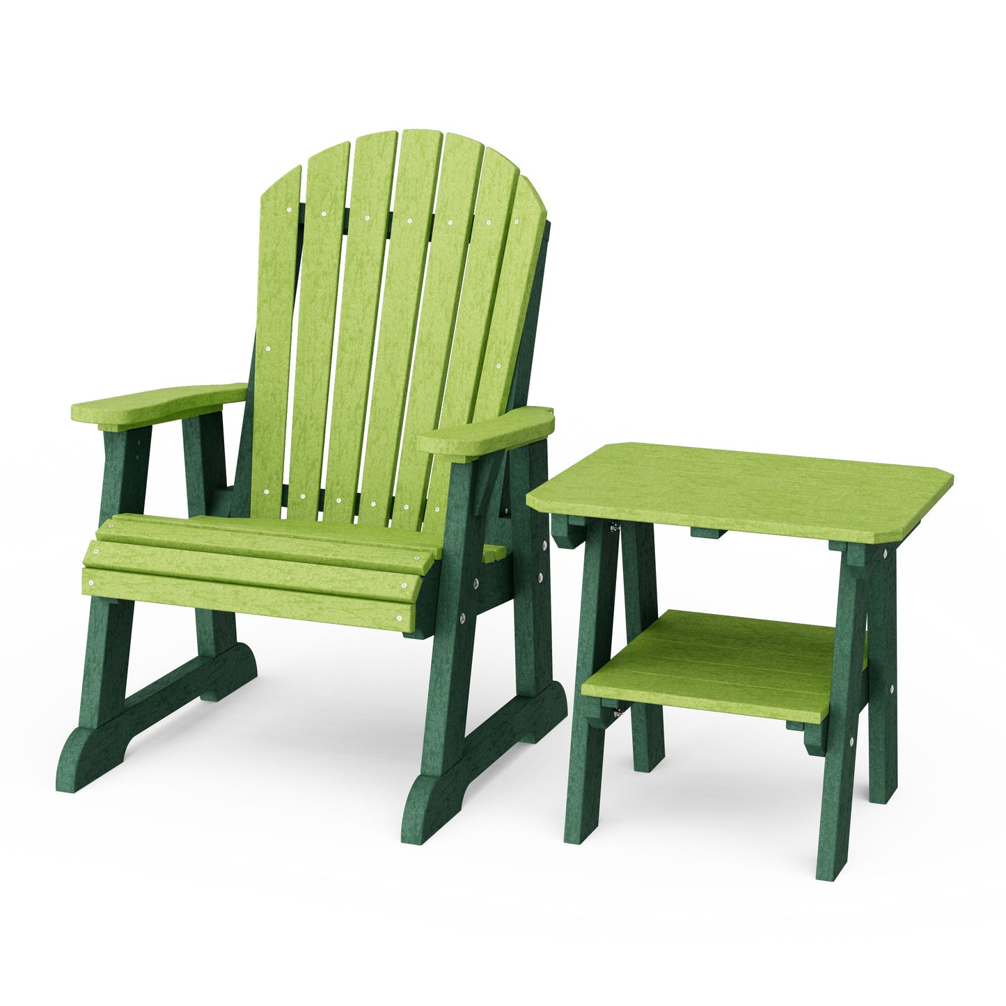 Heritage Casual Porch Adirondack Chair with Side Table