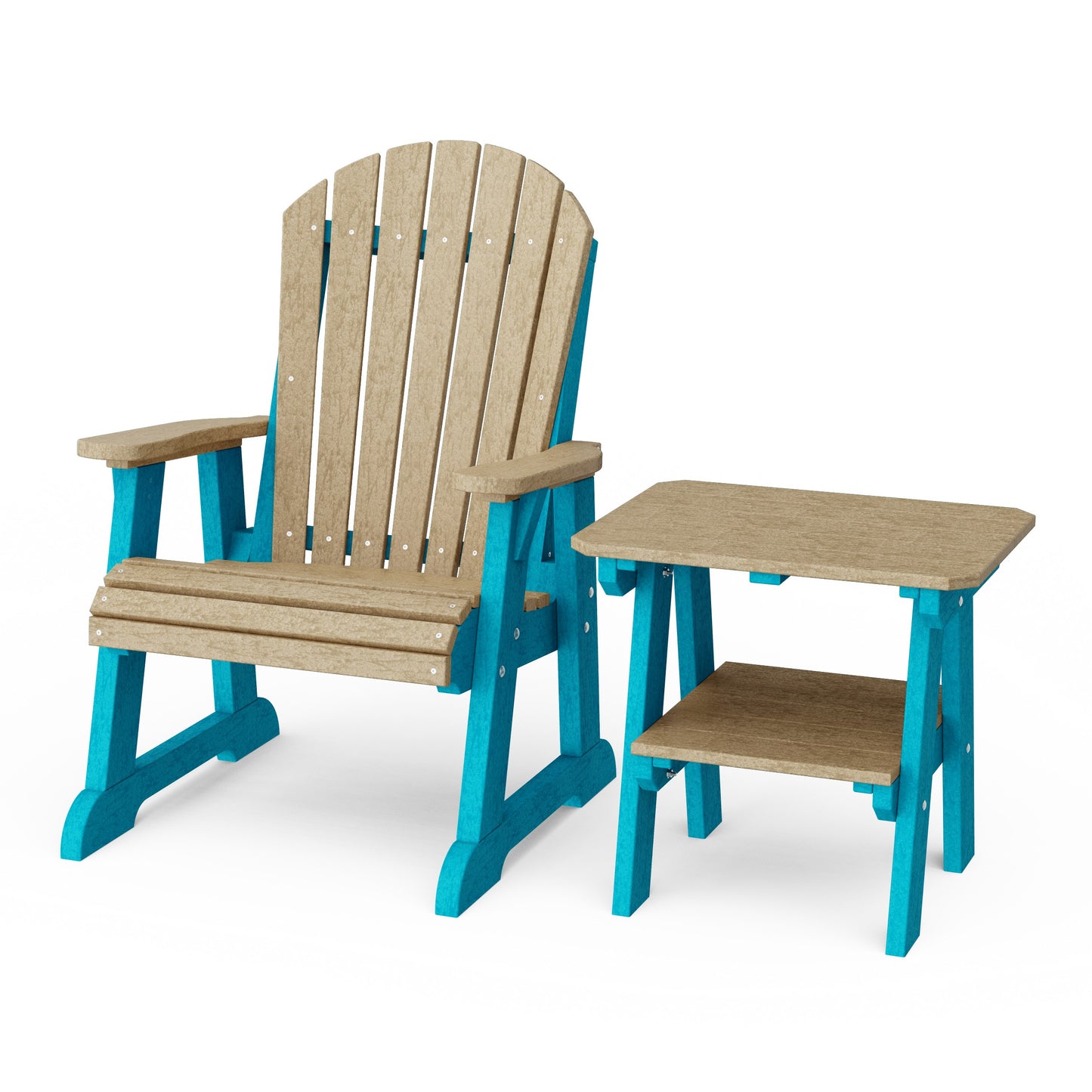 Heritage Casual Porch Adirondack Chair with Side Table