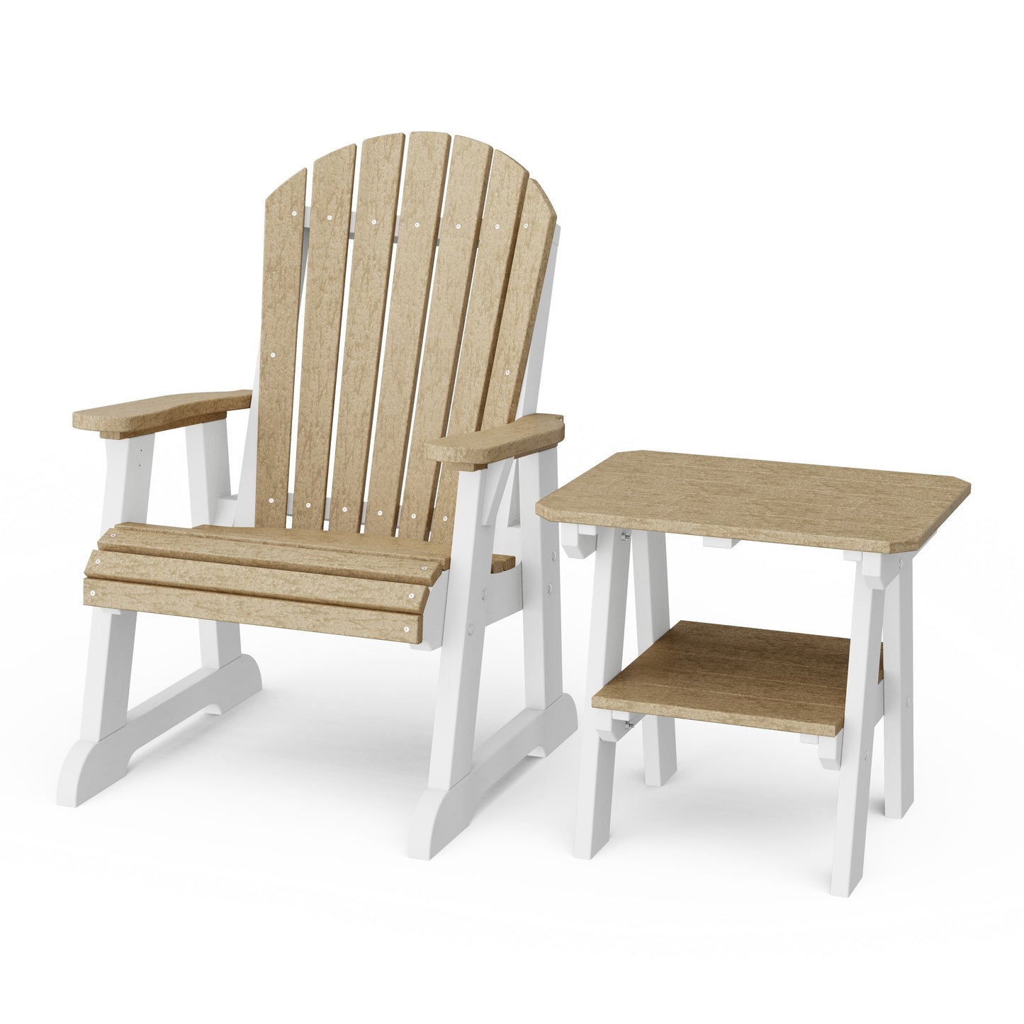 Heritage Casual Porch Adirondack Chair with Side Table