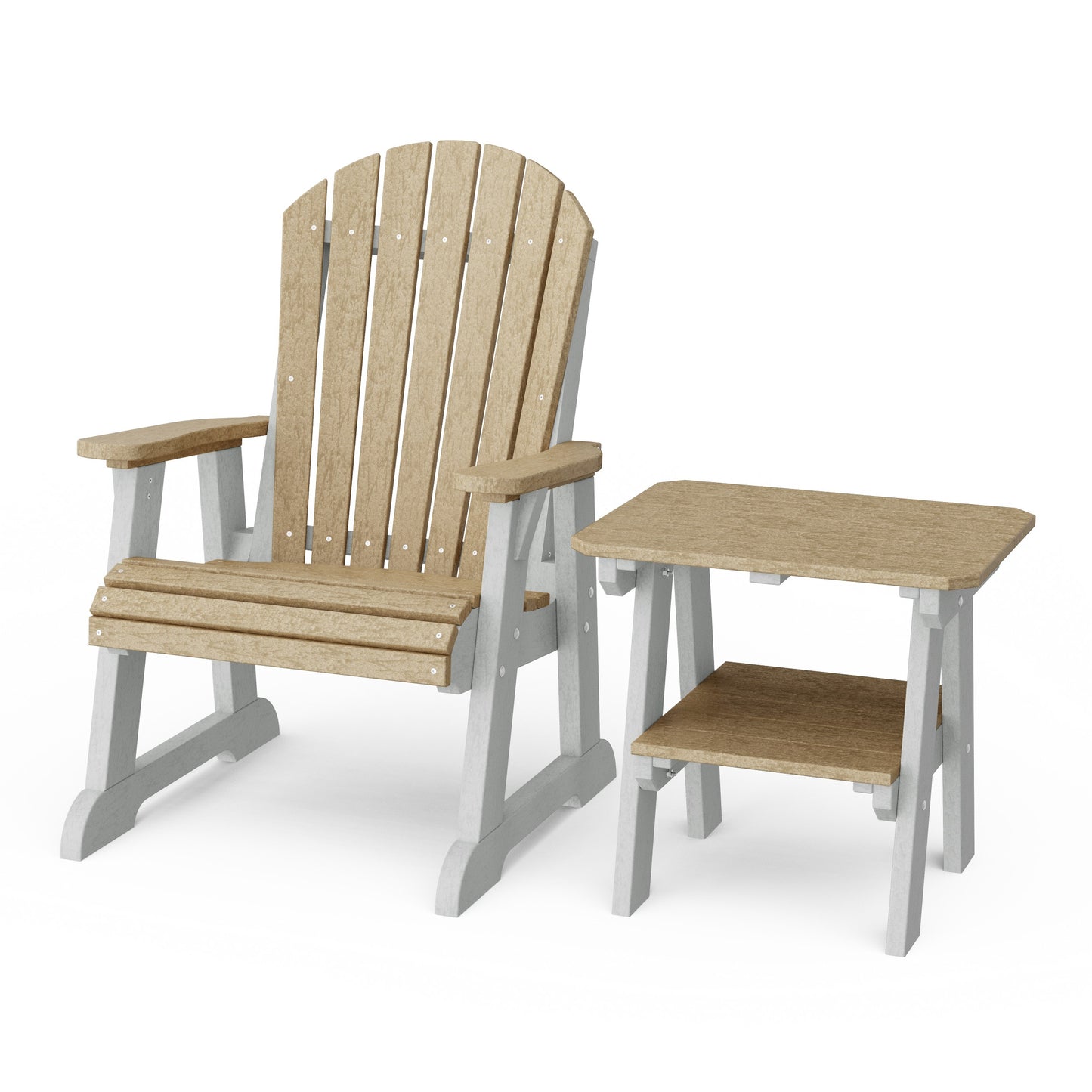 Heritage Casual Porch Adirondack Chair with Side Table