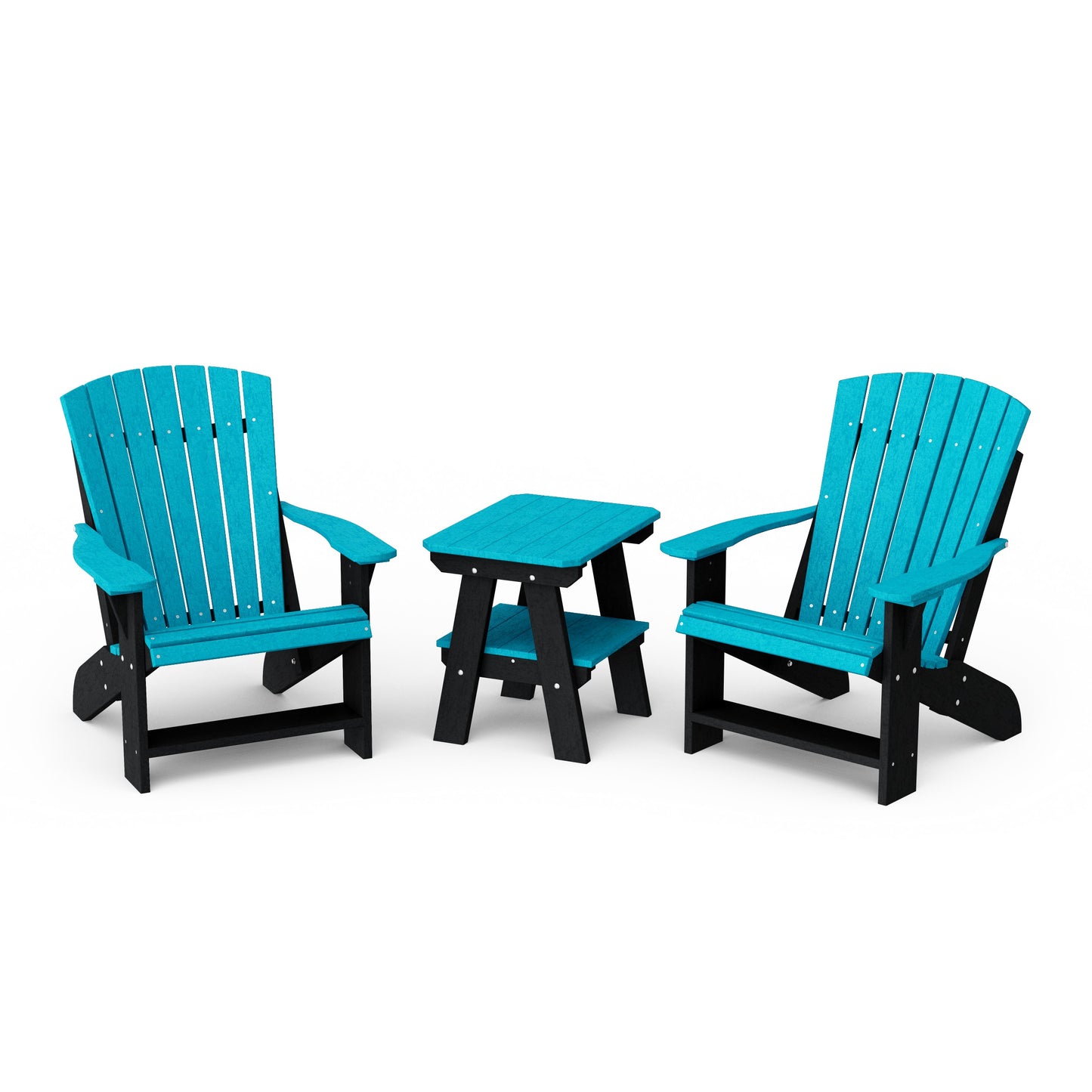 Heritage 3-Piece Adirondack Chair Set with Side Table