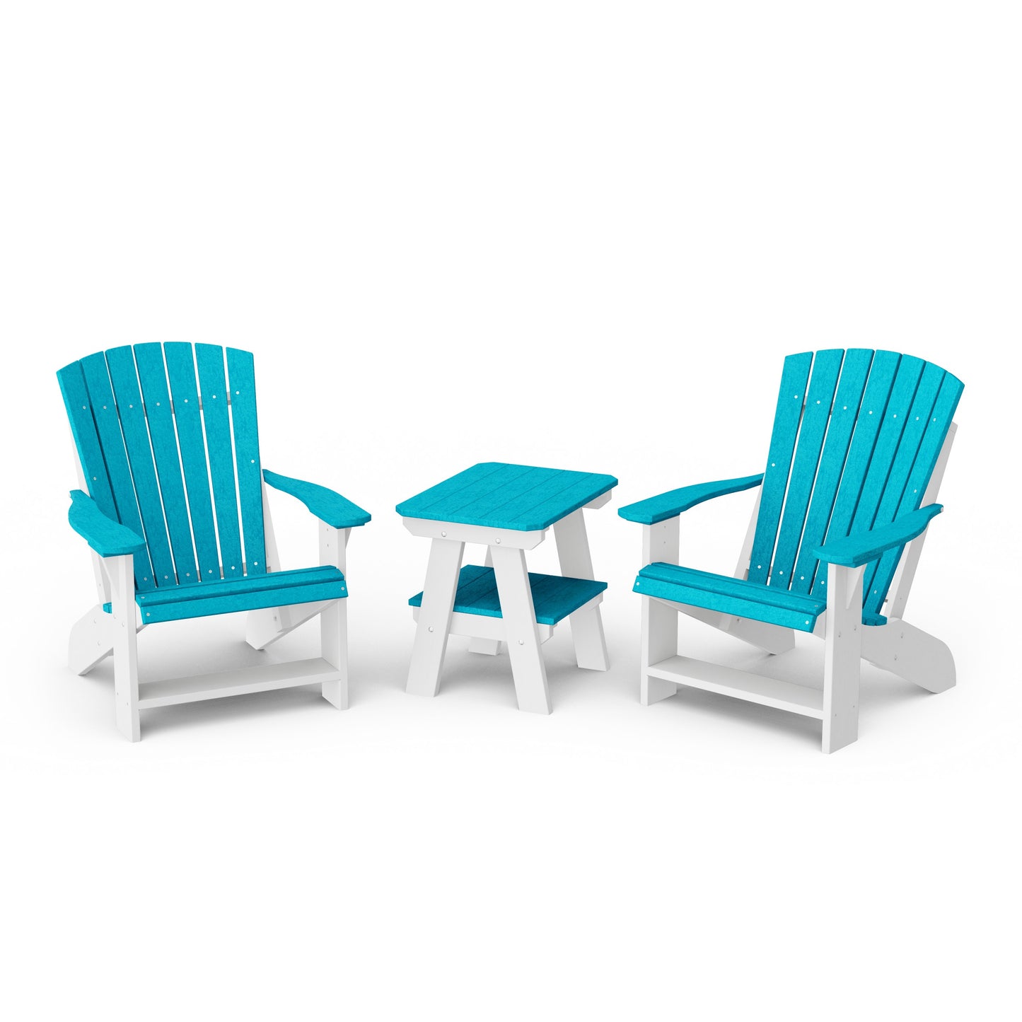 Heritage 3-Piece Adirondack Chair Set with Side Table