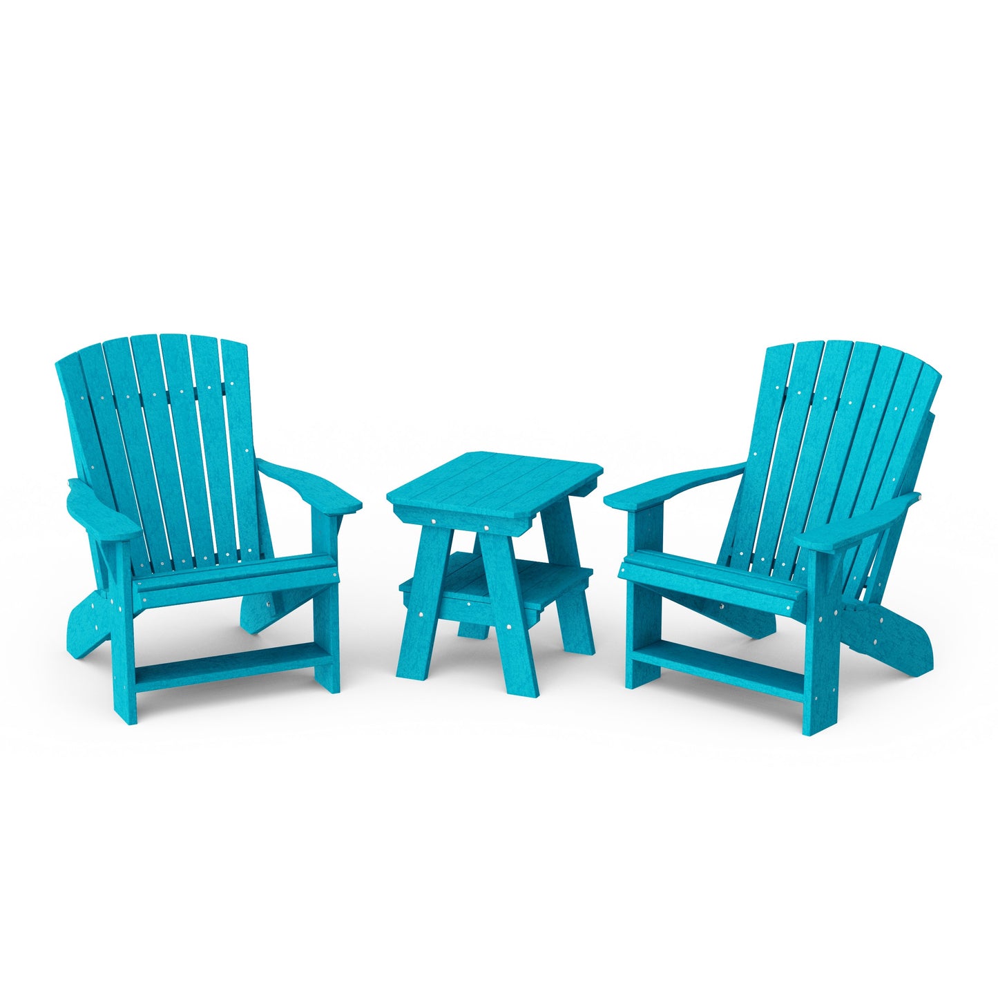 Heritage 3-Piece Adirondack Chair Set with Side Table