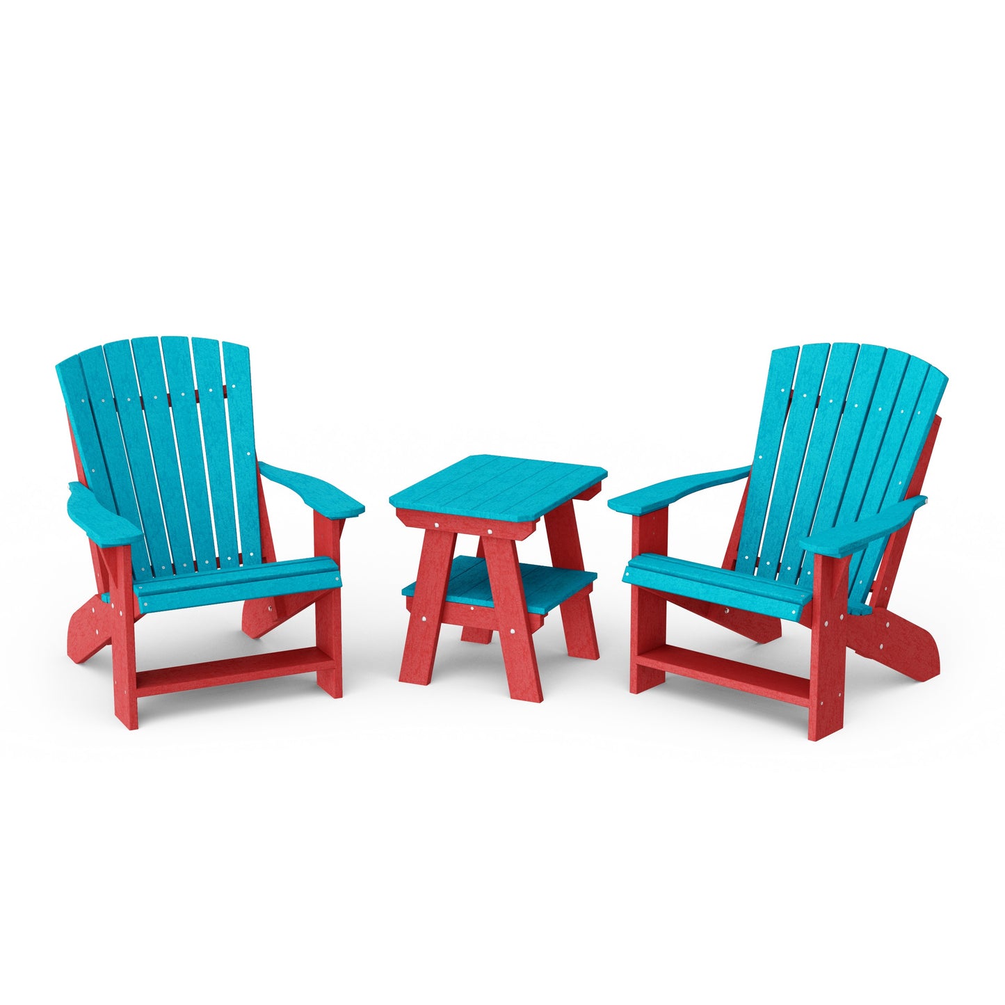 Heritage 3-Piece Adirondack Chair Set with Side Table
