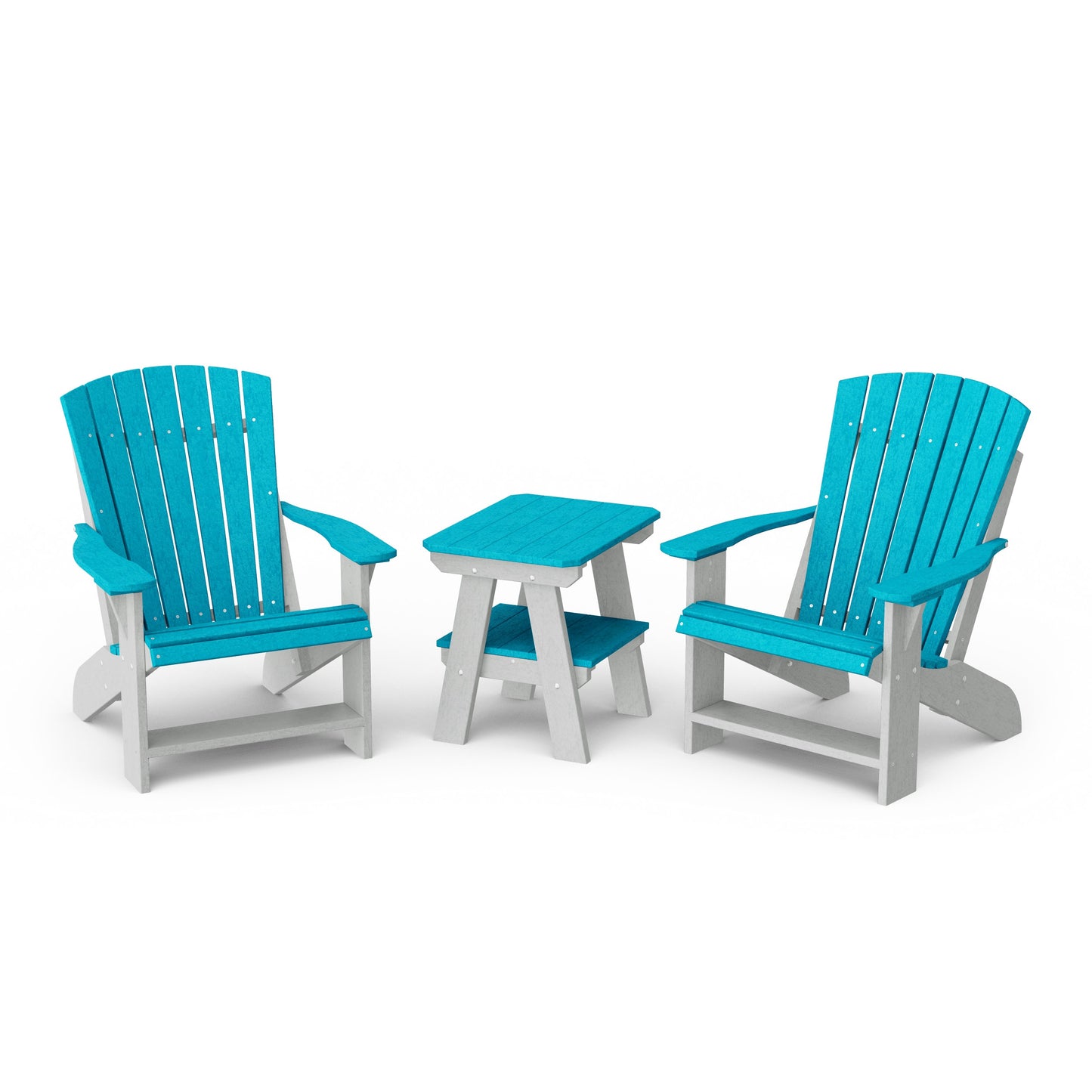 Heritage 3-Piece Adirondack Chair Set with Side Table
