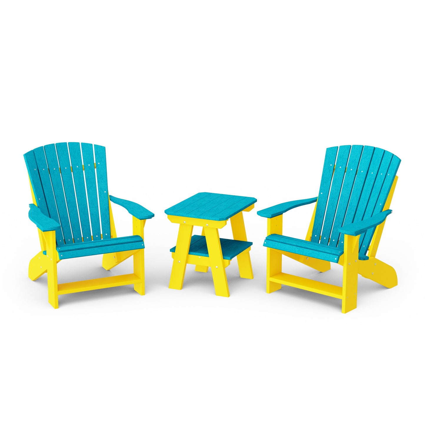 Heritage 3-Piece Adirondack Chair Set with Side Table