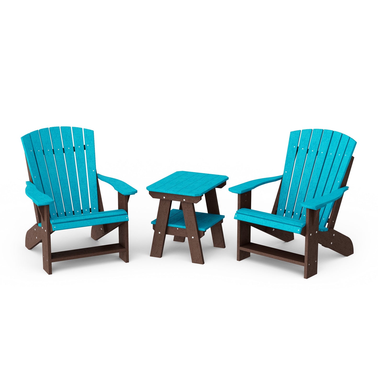 Heritage 3-Piece Adirondack Chair Set with Side Table