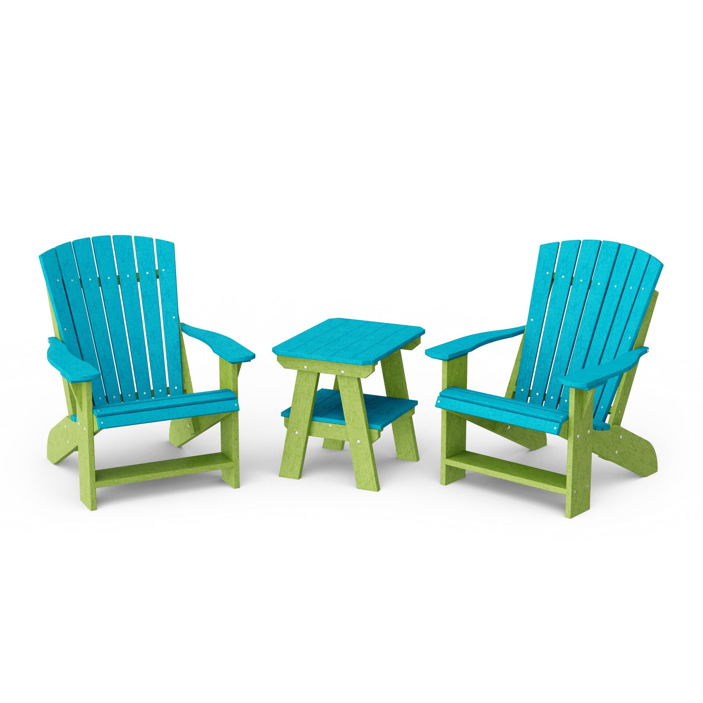 Heritage 3-Piece Adirondack Chair Set with Side Table