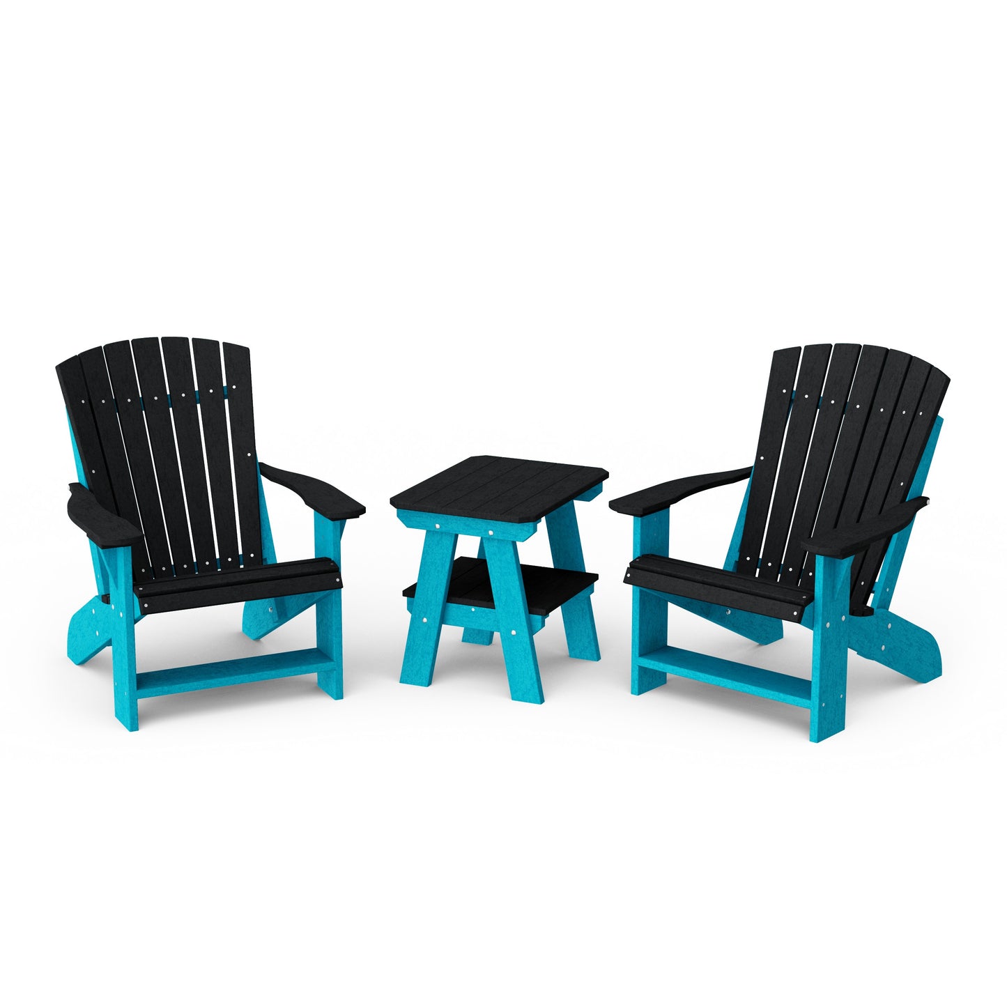 Heritage 3-Piece Adirondack Chair Set with Side Table